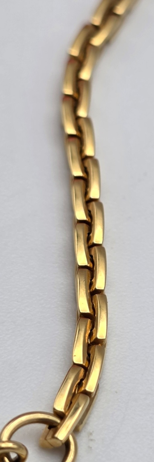 Vintage Sarah Coventry Gold Tone ID Bar Bracelet Box Link Chain 7 In Signed SC