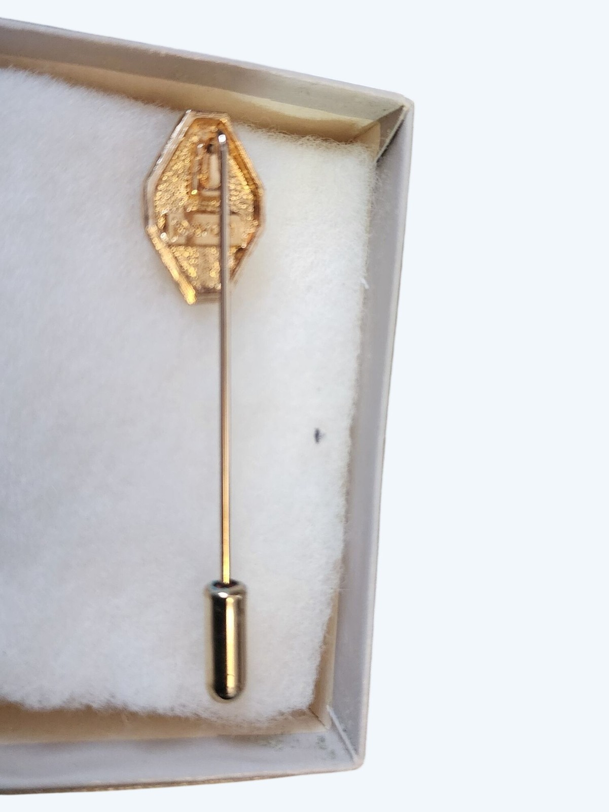1984 Avon Pavé Gold-Tone Stickpin In Original Box – Unused Vintage Stock