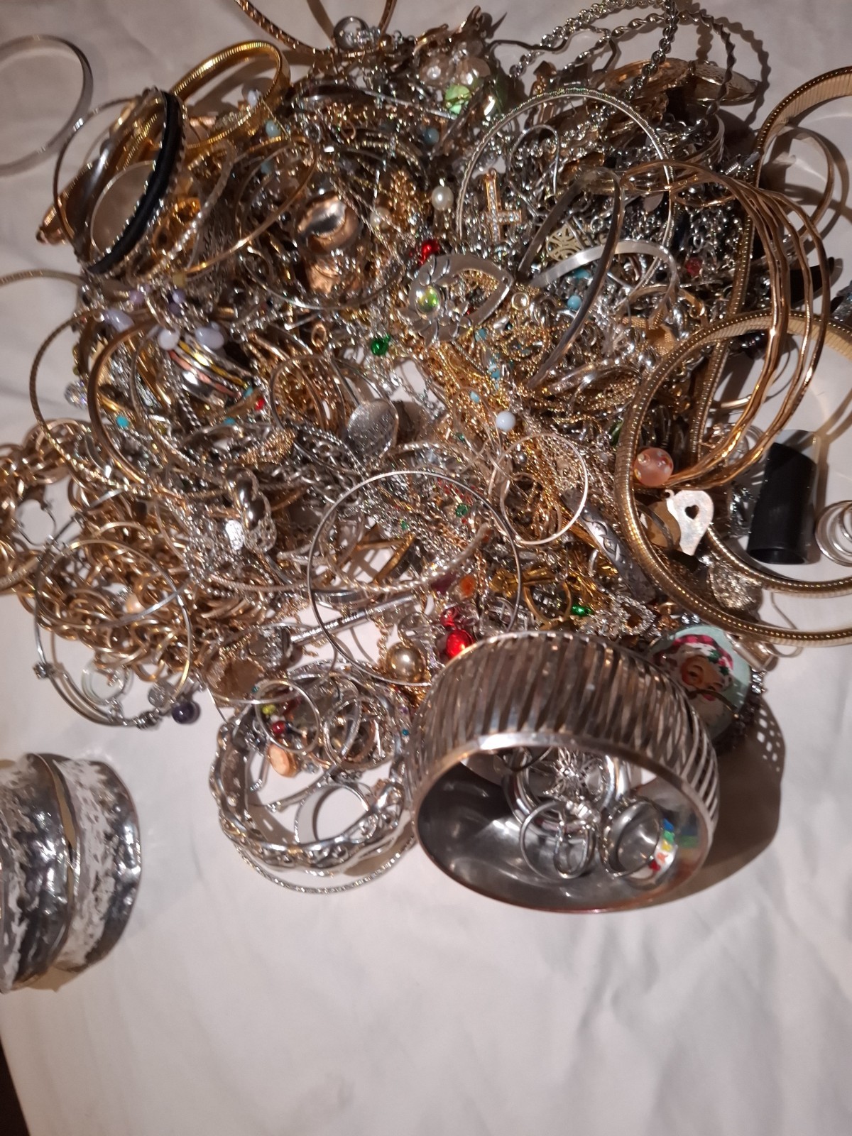 Unsearched Jewelry Lot Vintage to Modern 7 Lb