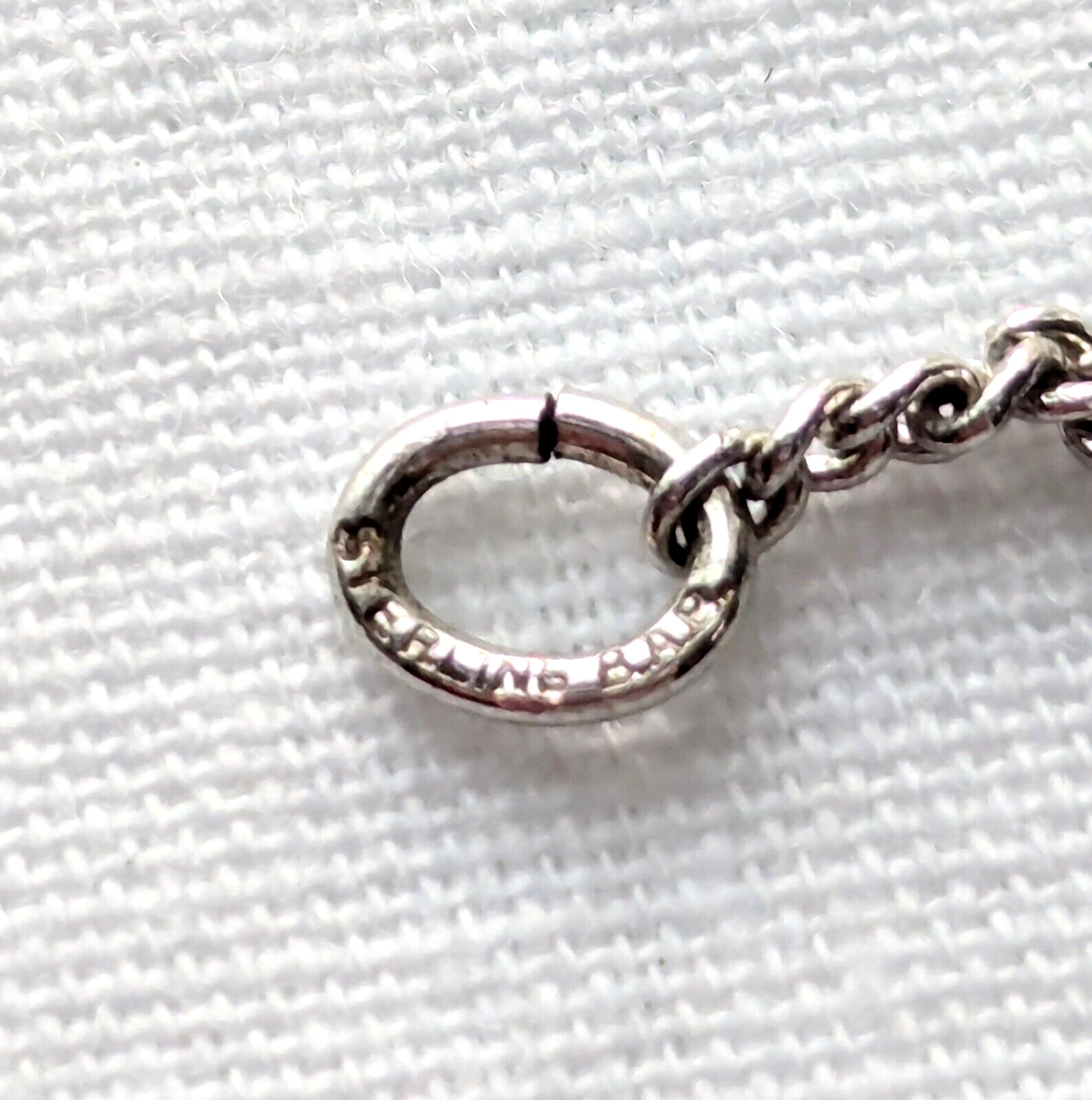 ID Identity Bracelet 925 Sterling B.A.P. Silver Dainty Vintage Jewelry 9″