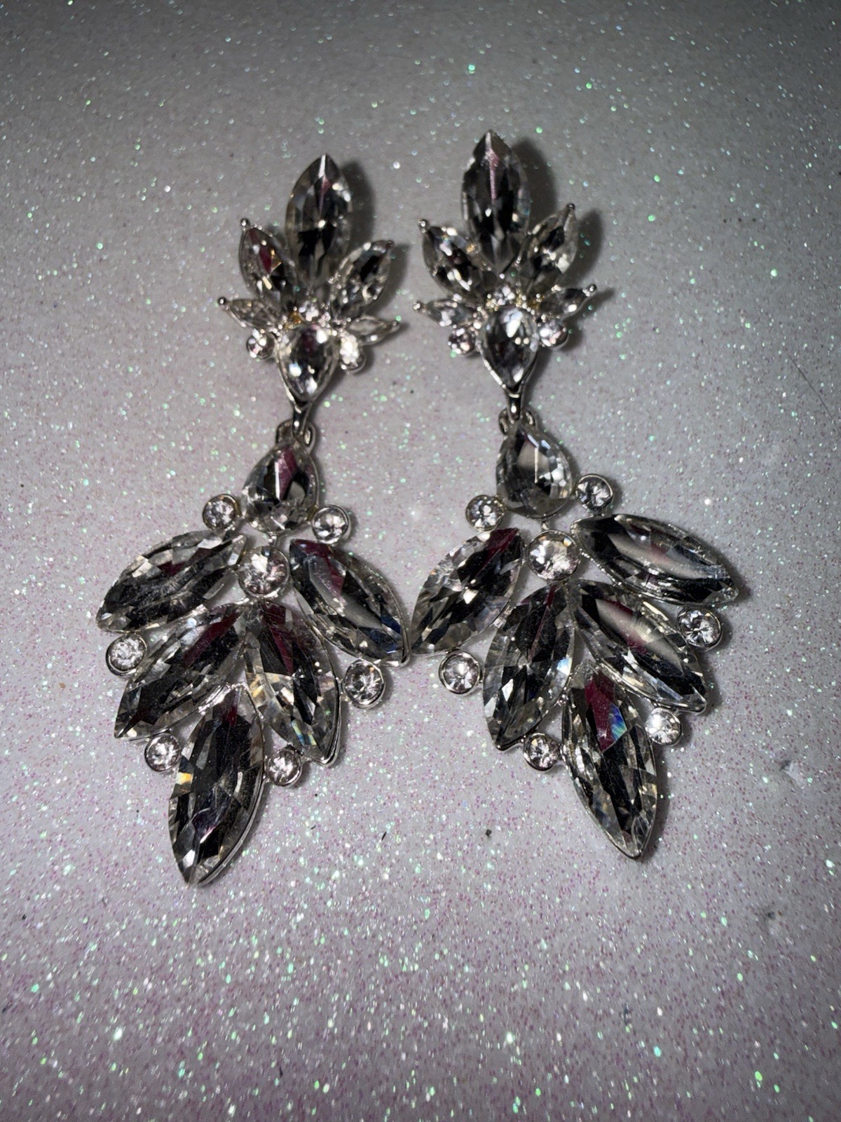 Vintage Statement Rhinestone Earrings