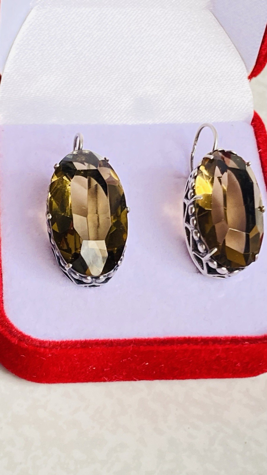 Серьги Крупные СССР серебро 875 звезда 3ФК