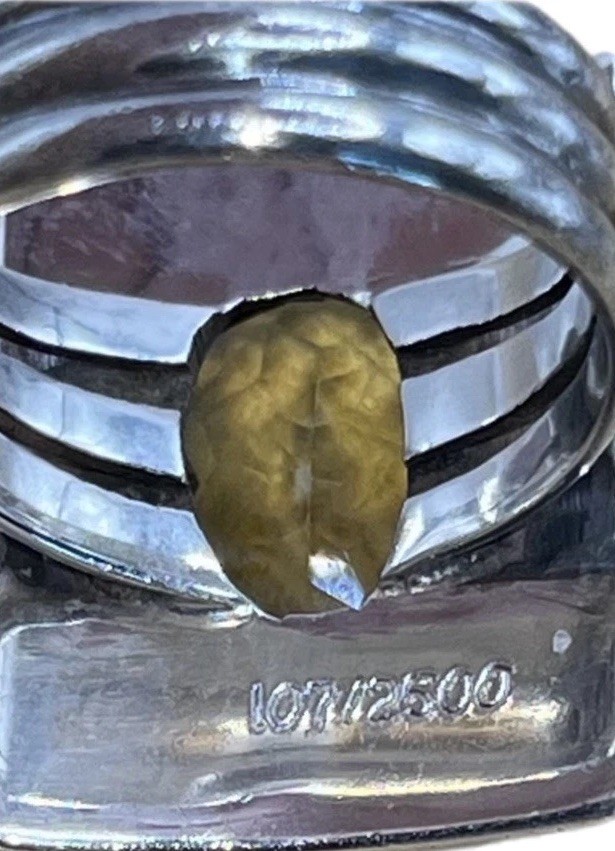 Vintage Nicky Butler Lemon Quartz RAJ Limited Addition Retired Ring Size 8