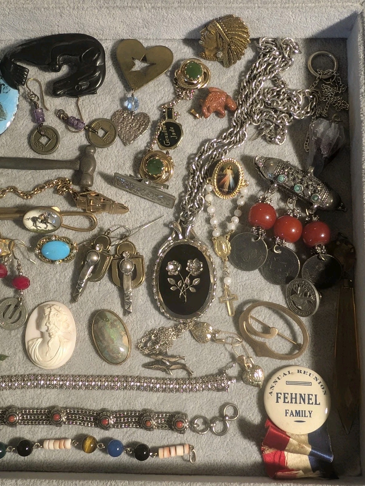 43 Vintage Unusual Wearable Collectible Craftable Jewelry & Nice Items Lot! 925
