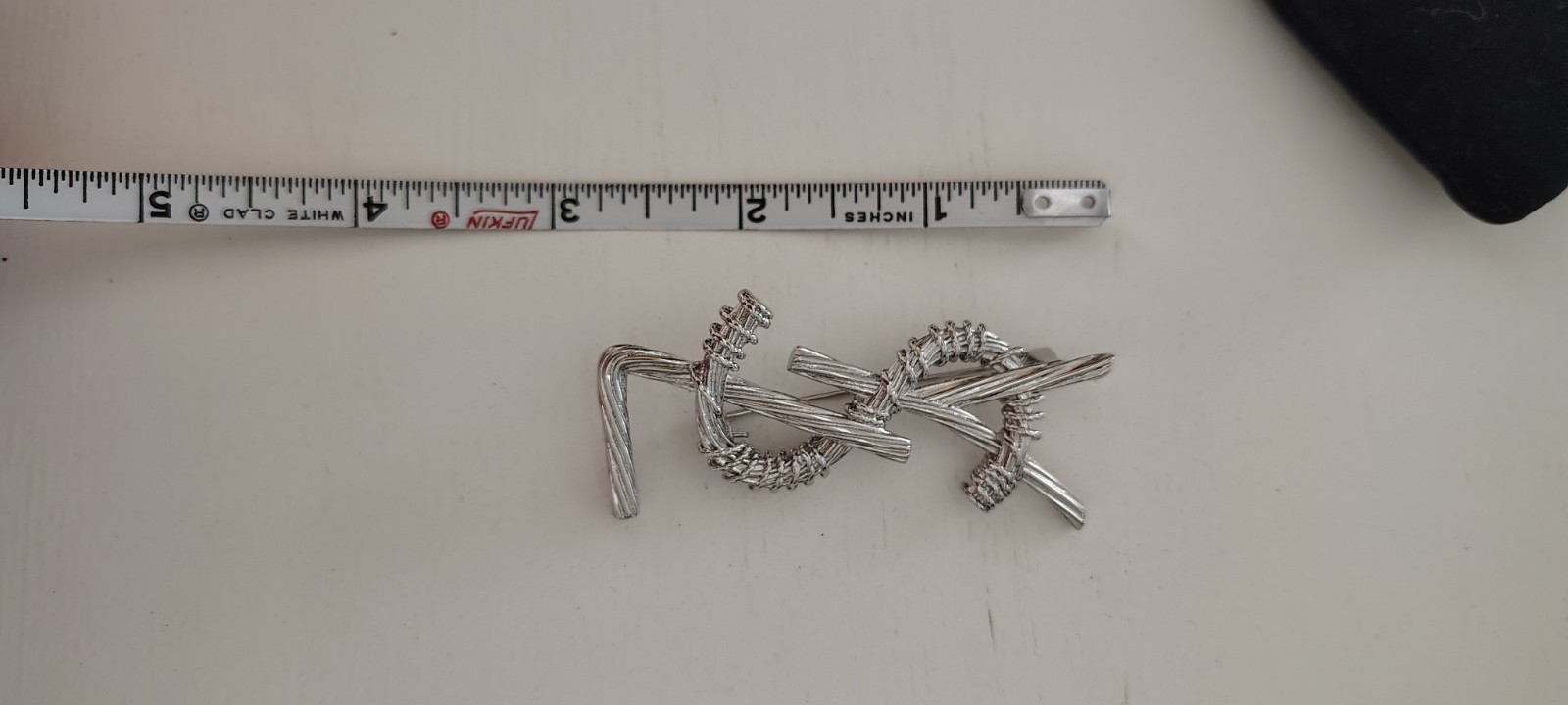SAINT LAURENT YSL OPYUM Twisted Brooch Pre-owned