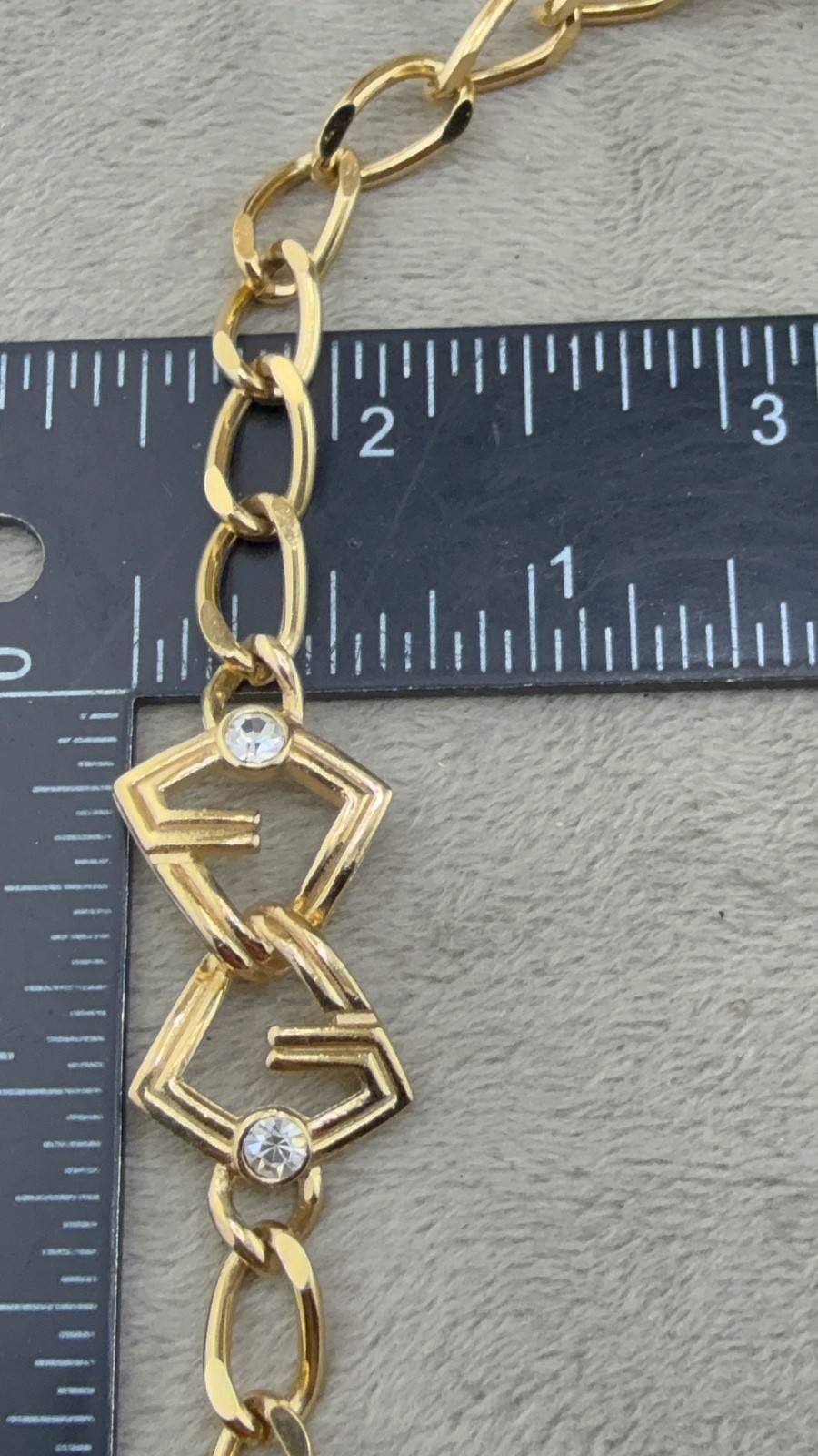Vintage Givenchy Necklace Gold Tone SIgned 36”