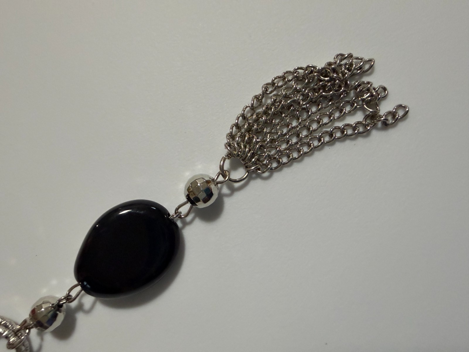 Mixed Metal Vintage Costume Necklace Lot Grunge Goth Retro Chain Spheres Pendant