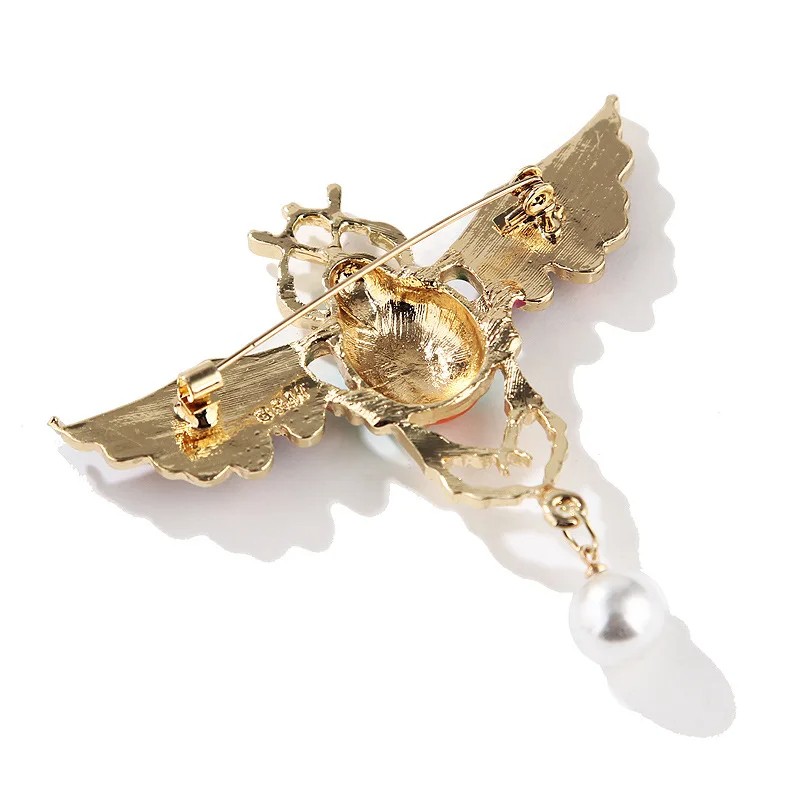 Elegant Colored Enamel Beetle Brooch Pin Corsage Luxury Jewelry Holiday Gift