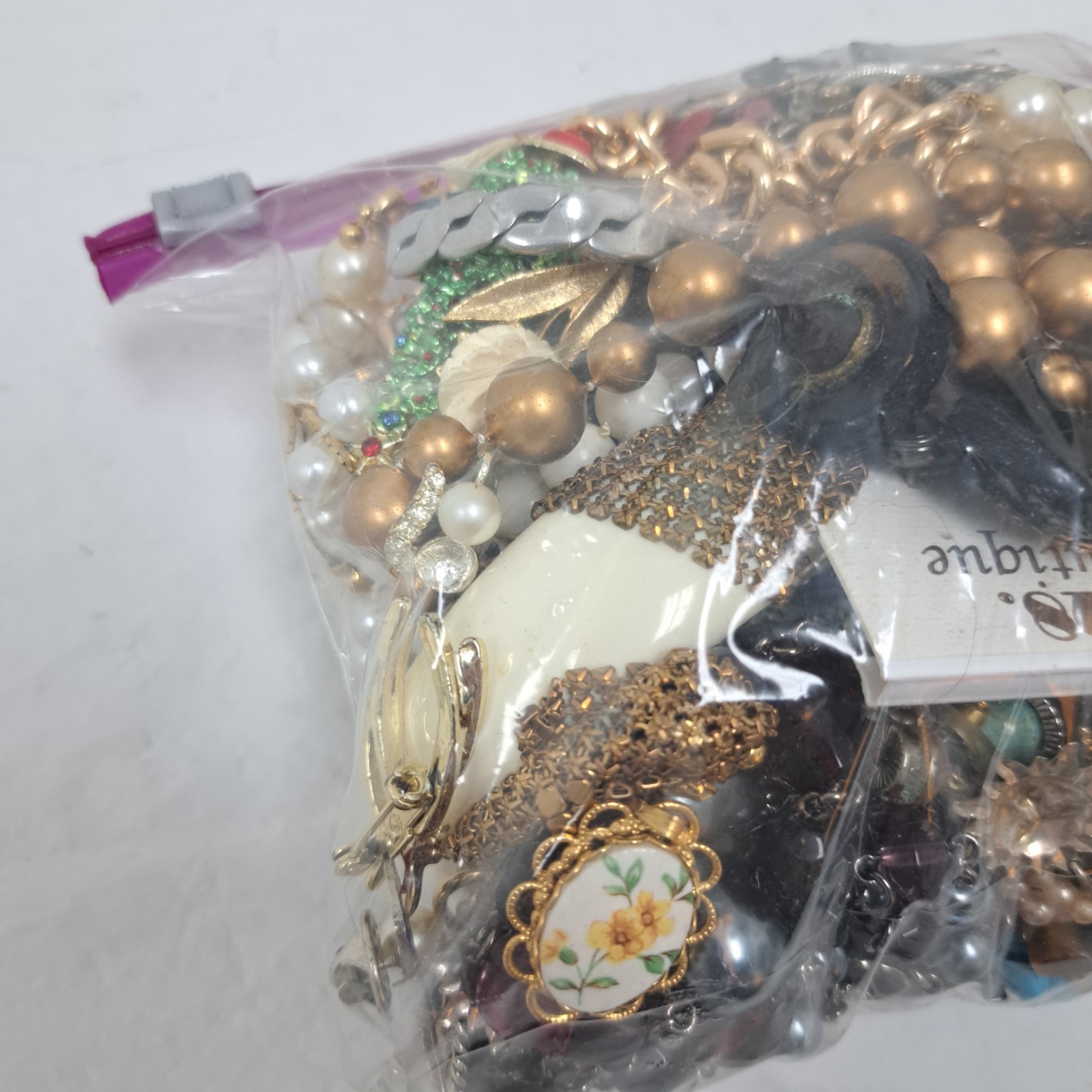 Bag Old Unsearched Jewelry Lot Vintage Estate Find Junk Drawer