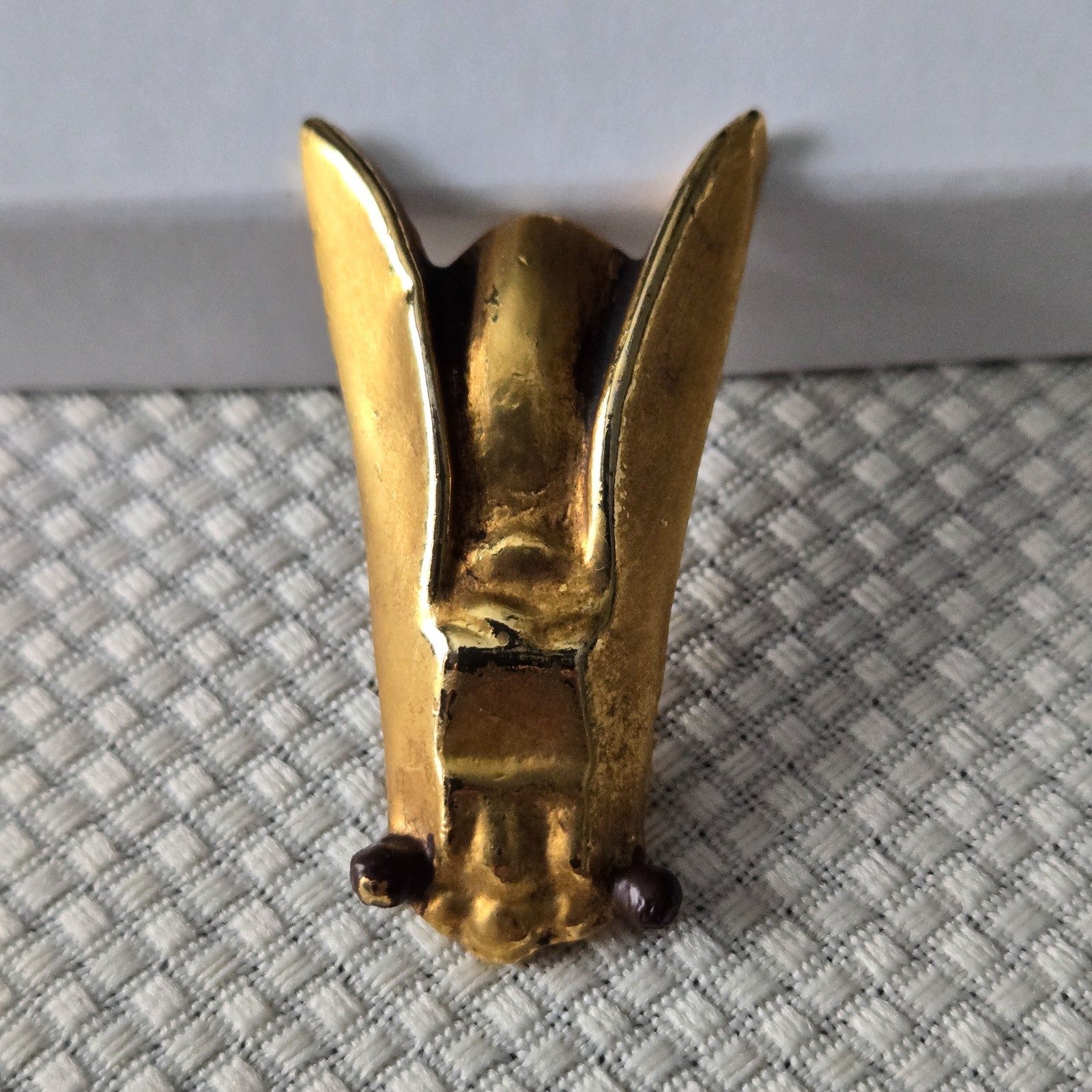 Vintage Alva Museum Replicas Gold‑Tone Hand Brooch Pin – Signed