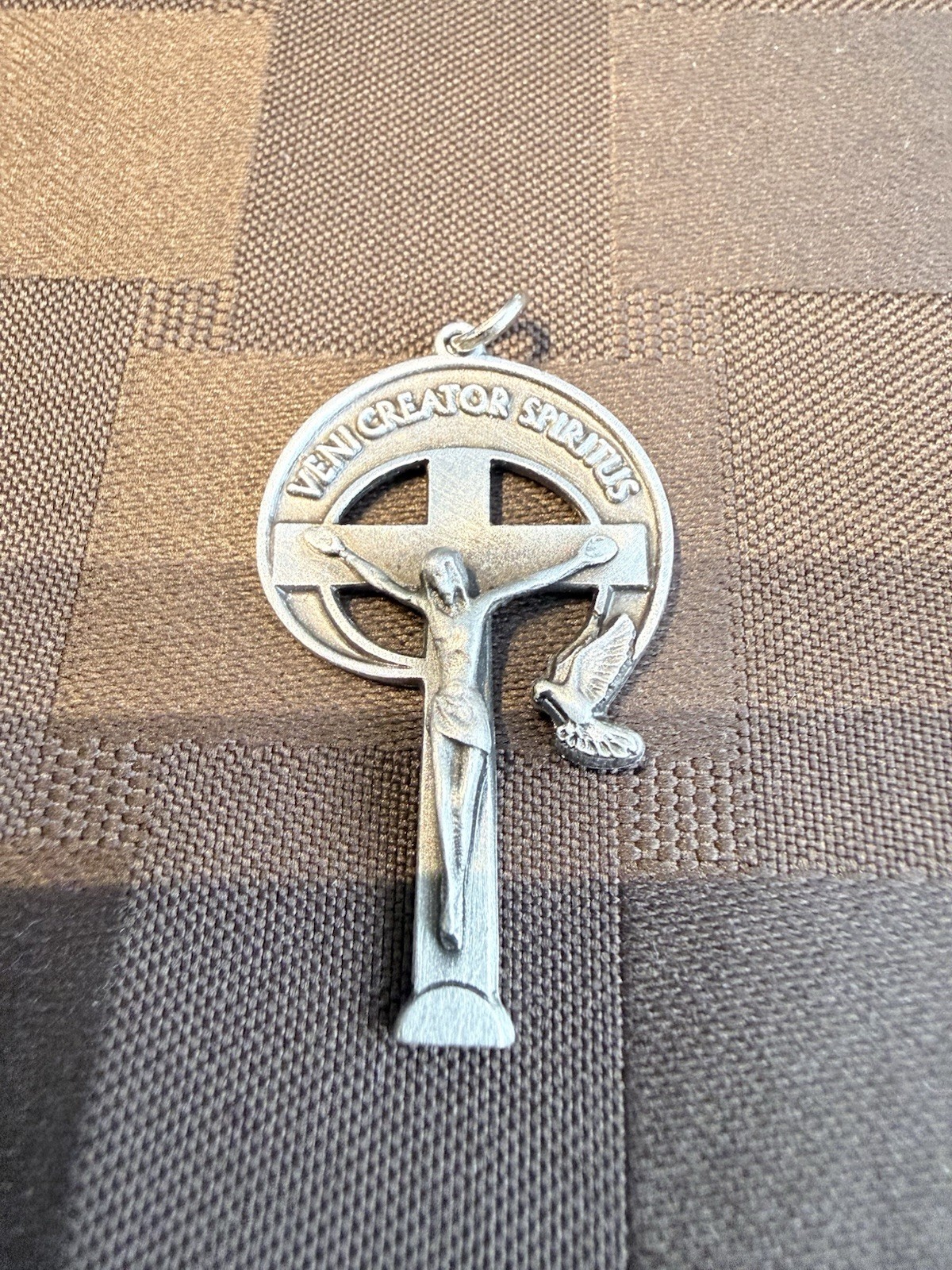 Vintage Catholic CharismaticRenewal Pendant Solid PewterCanada NEW
