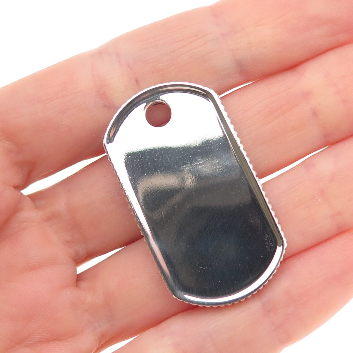 Tiffany & Co. 925 Sterling Silver Vintage 2003 Dog Tag Pendant