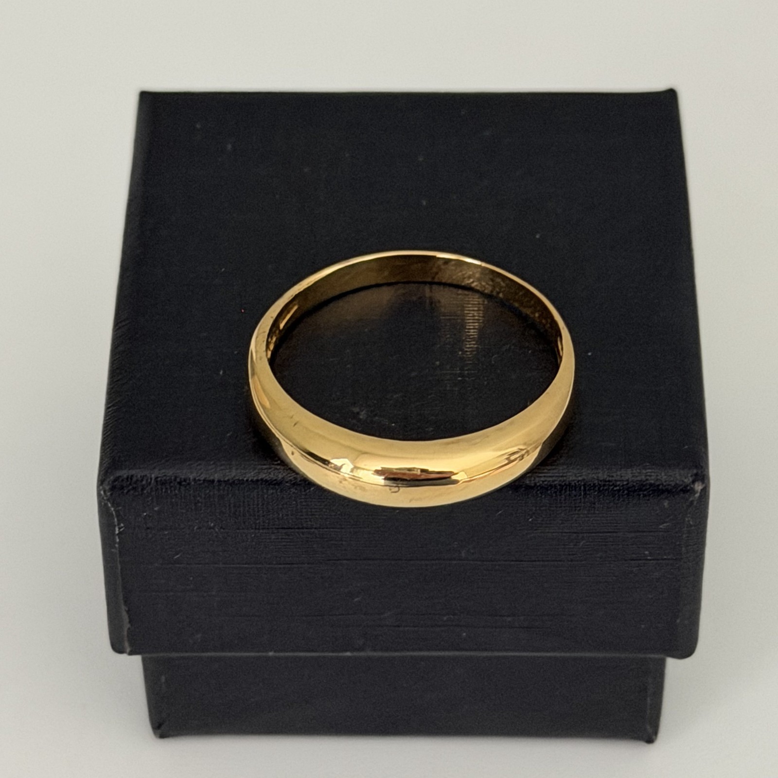Milor 925 Italy Sterling Silver Gold Vermeil Vintage Shiny Band Ring Size 11