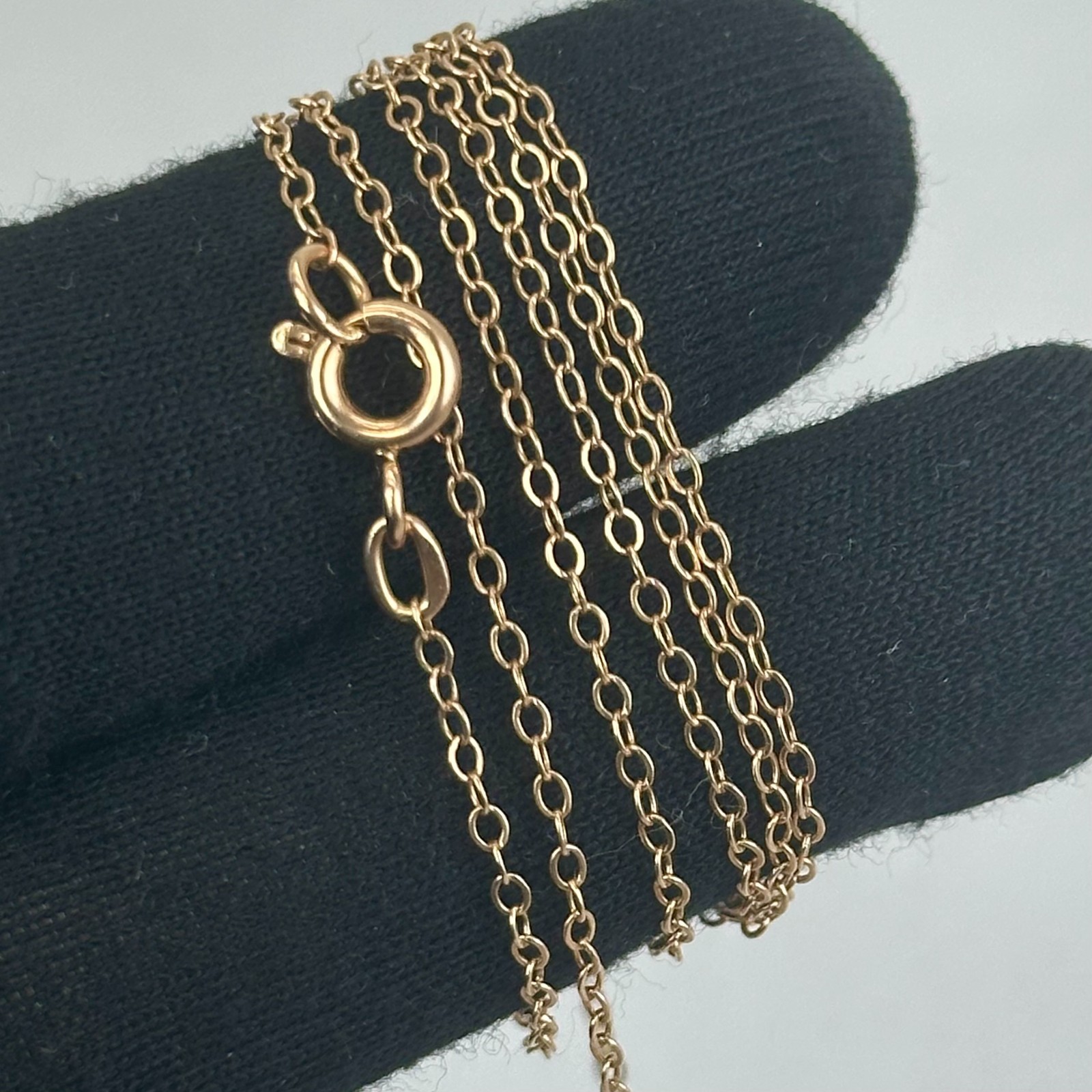 Vintage Original Soviet Rose Gold 583 14k Chain diamond-cut 60.0 cm 2.21 g.