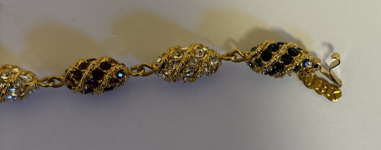 Camrose Kross Reproduction Jacqueline Bouvier Kennedy Gold Tone Bracelet Sparkle