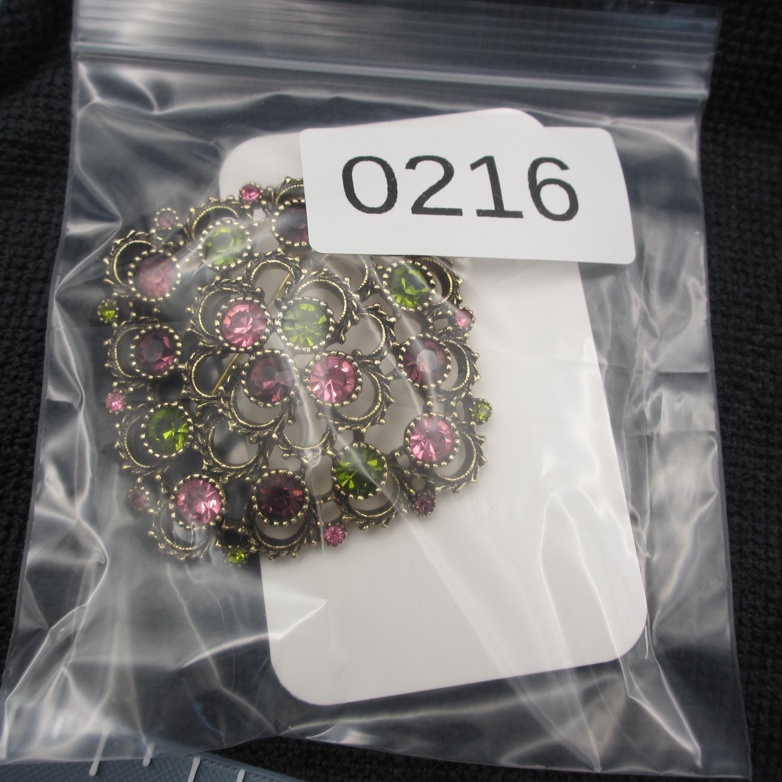 Vintage Sarah Coventry Brooch Rhinestone Filigree Austrian Lites