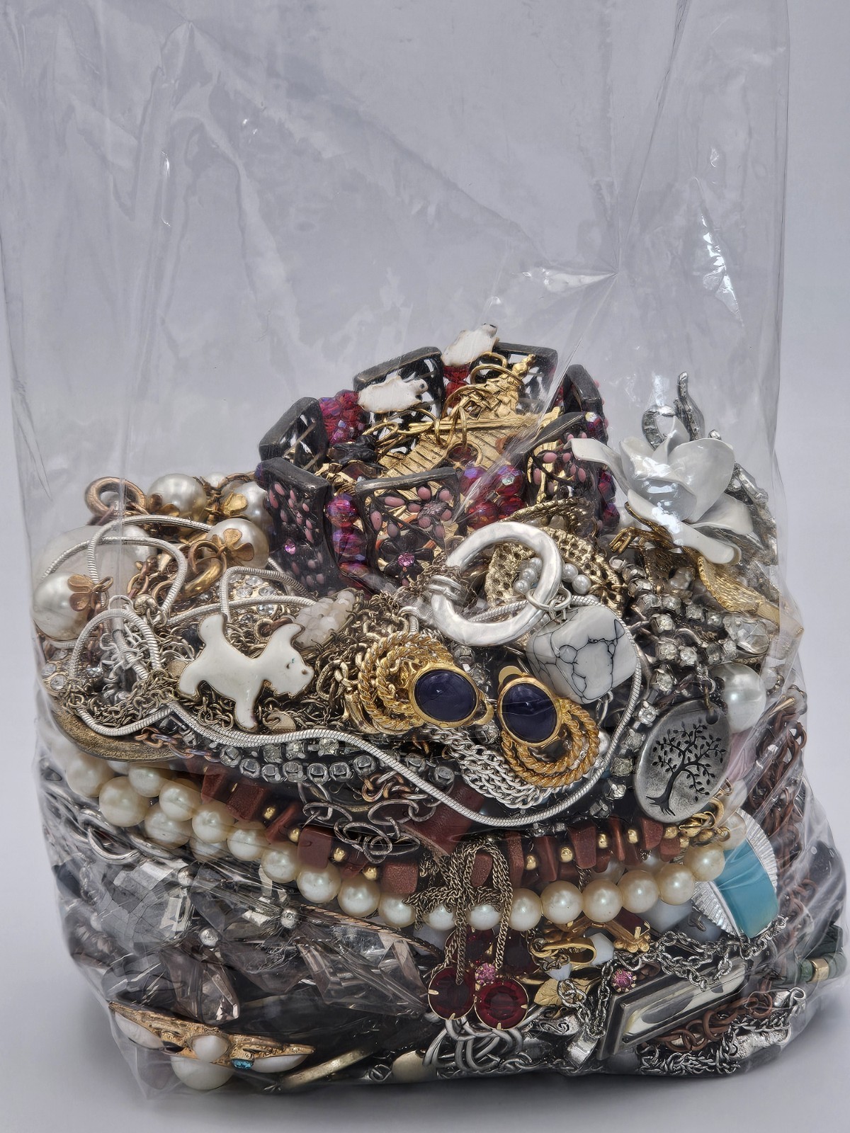 Mixed Wearable Jewelry Lot 26B Bag Vintage to Modern All Wearable 3 Lb 6 oz