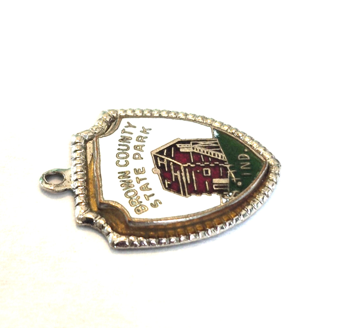 Vintage Sterling Silver/1950’s Brown County State Park Indiana Travel Shield