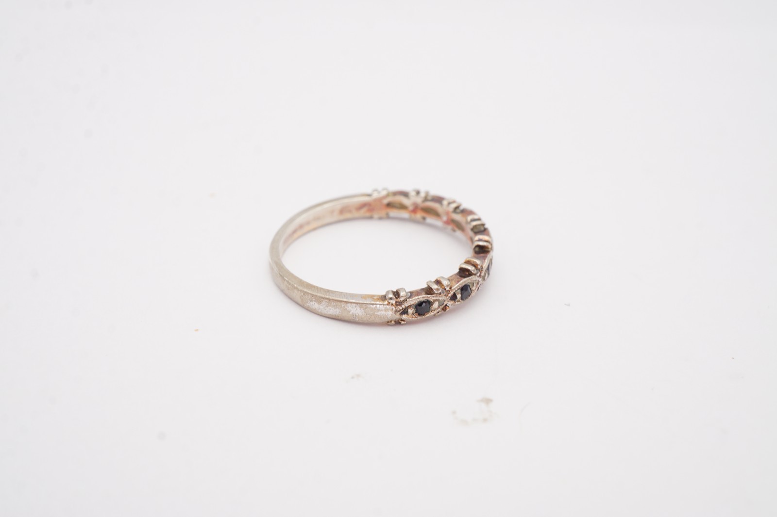 Vintage Sterling Silver 925 Sapphire Ring Size 6.75