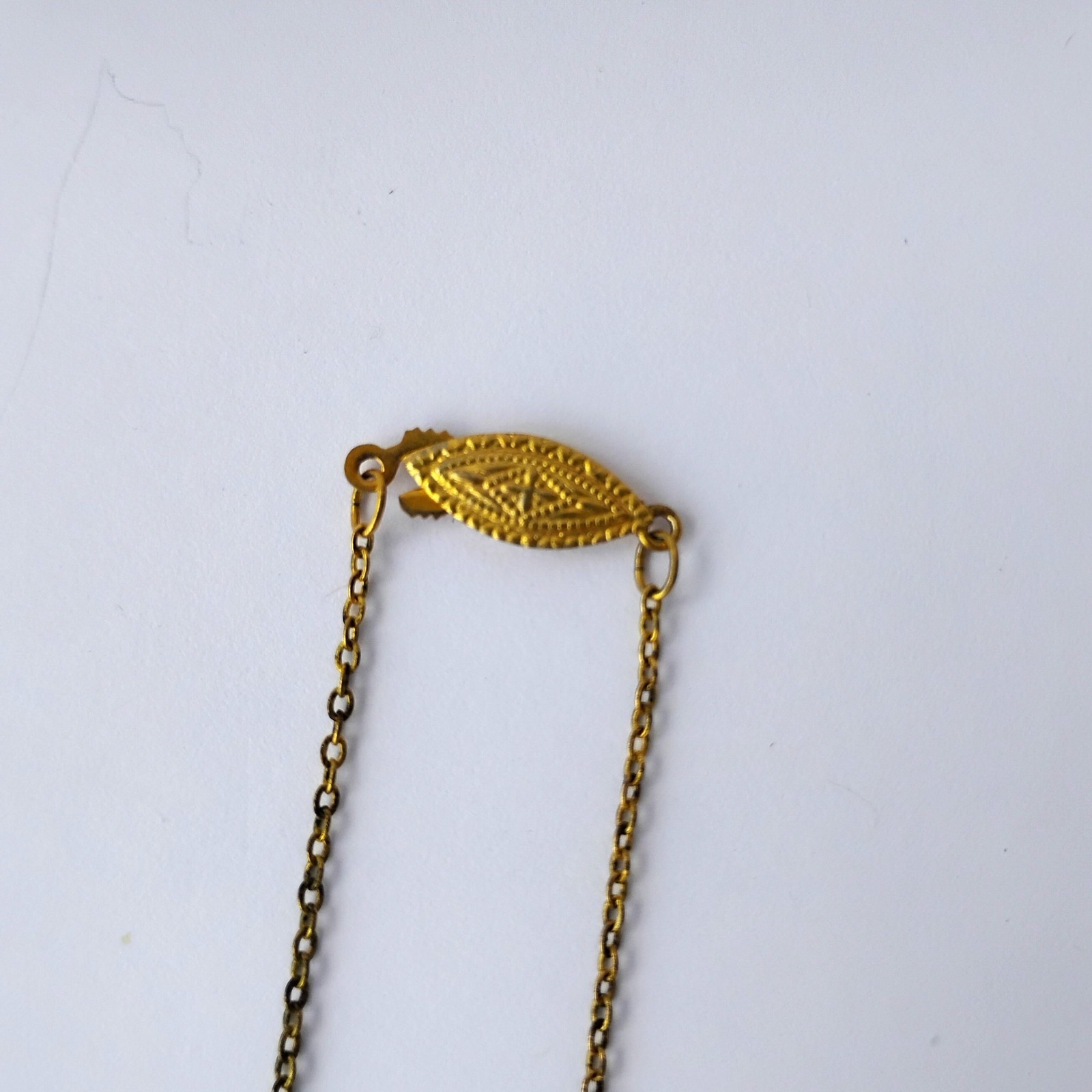Vintage Japanese Damascene Amita Pendant Necklace plus Petite Dragon Boat Brooch