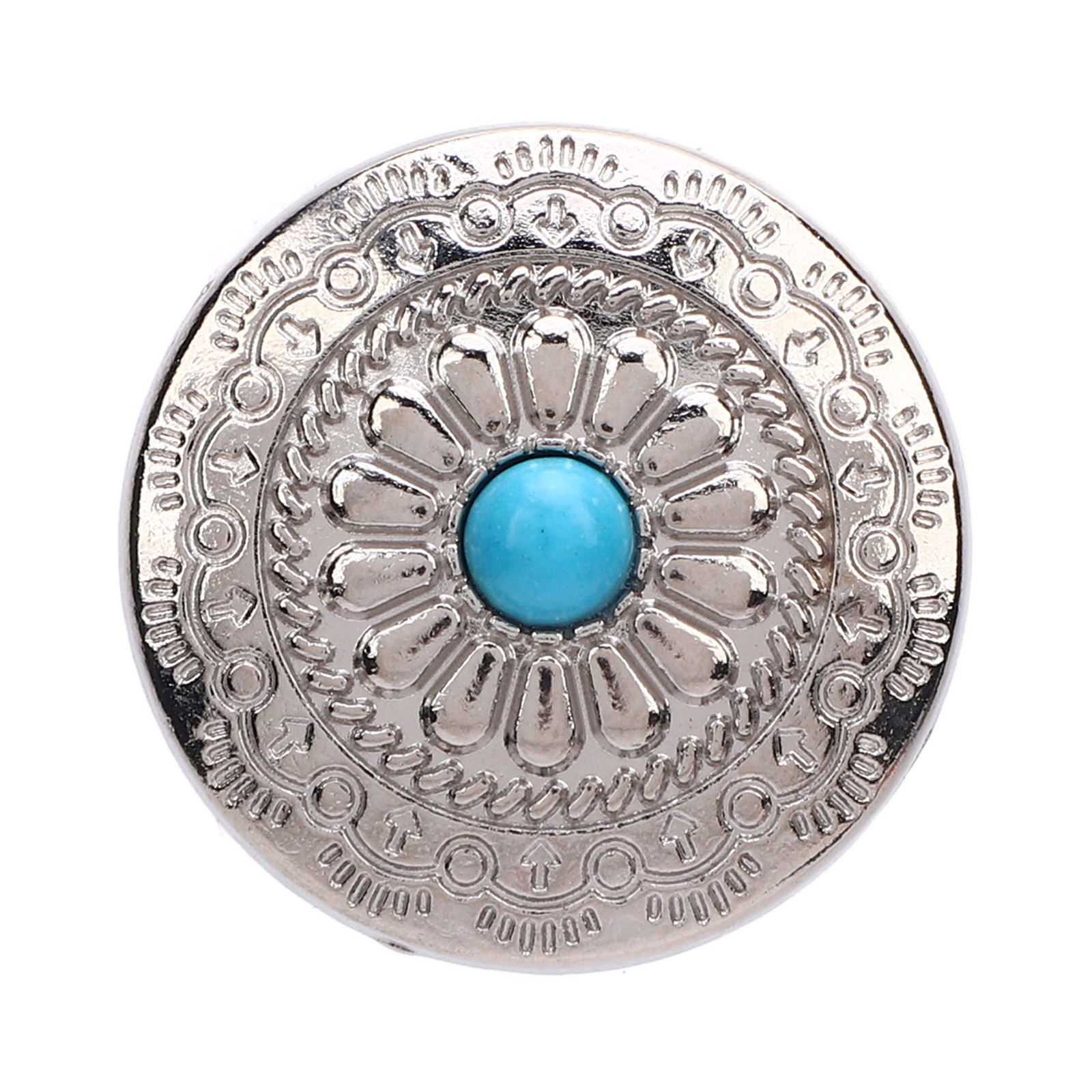 Blue Turquoise Screw Buttons Elegant Design For Leather Crafts Easy To Use