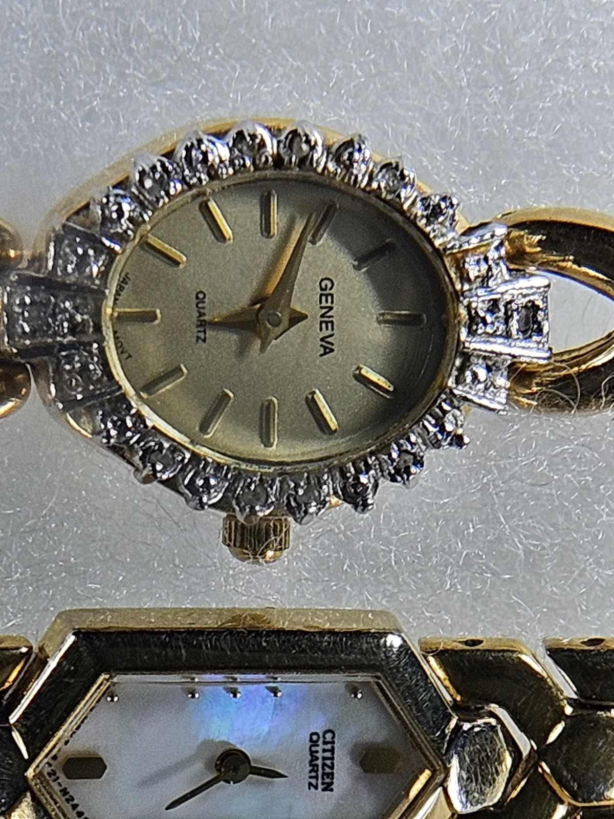 VTG Women’s Watches Geneve Diamond – Citizens Elegance Armitron Mother of Pearl
