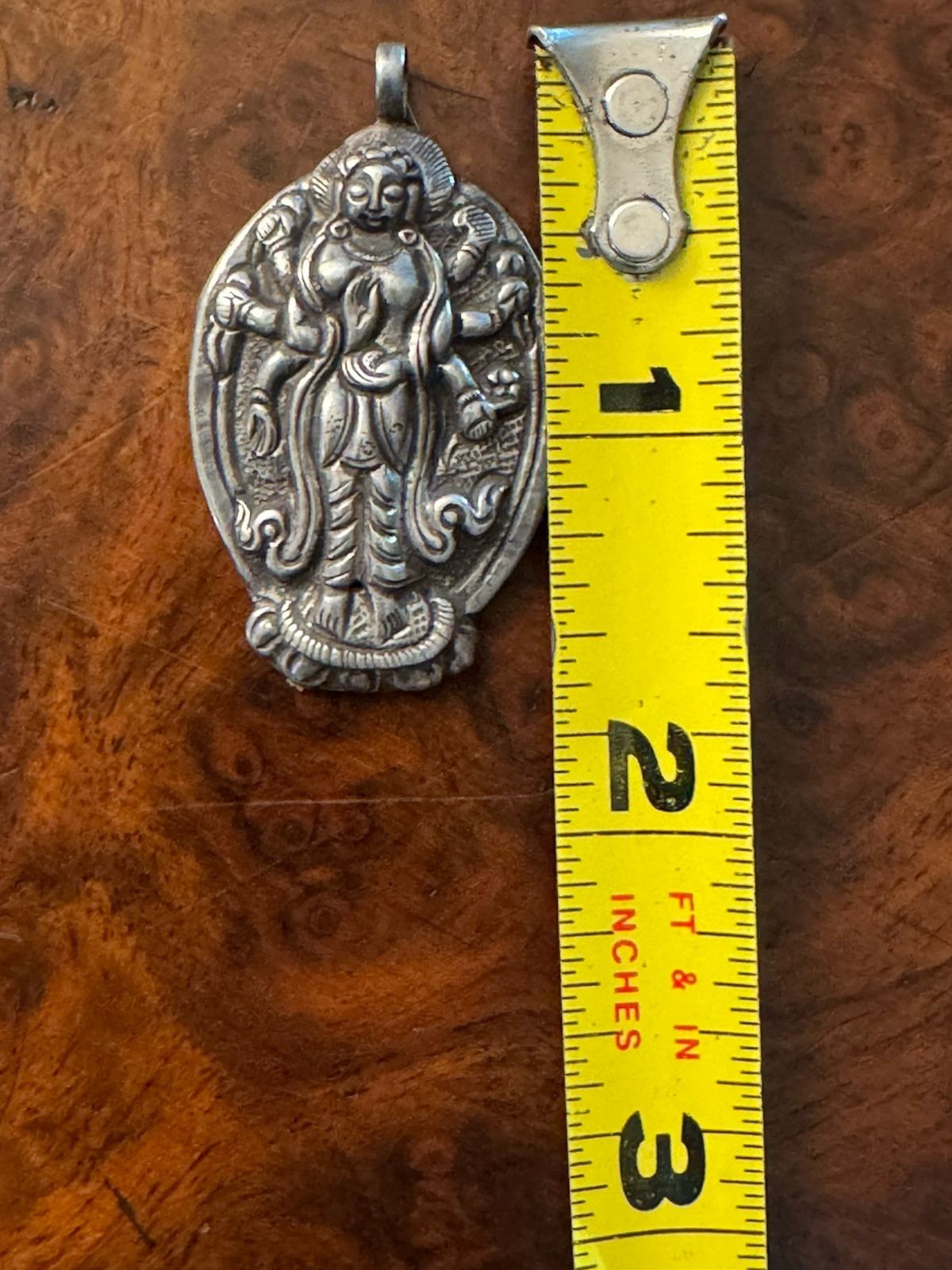 Vintage religion Sterling Silver India Hindu Vishna Shiva Pendant