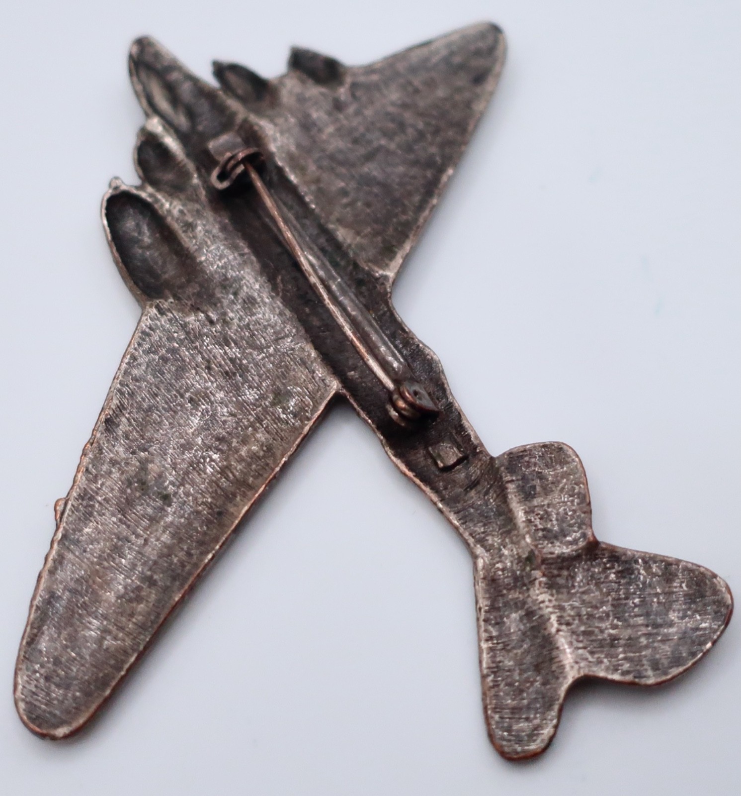 Vintage WWII B-17 Flying Fortress Bomber Airplane Sweetheart 3.25″ Pin Brooch