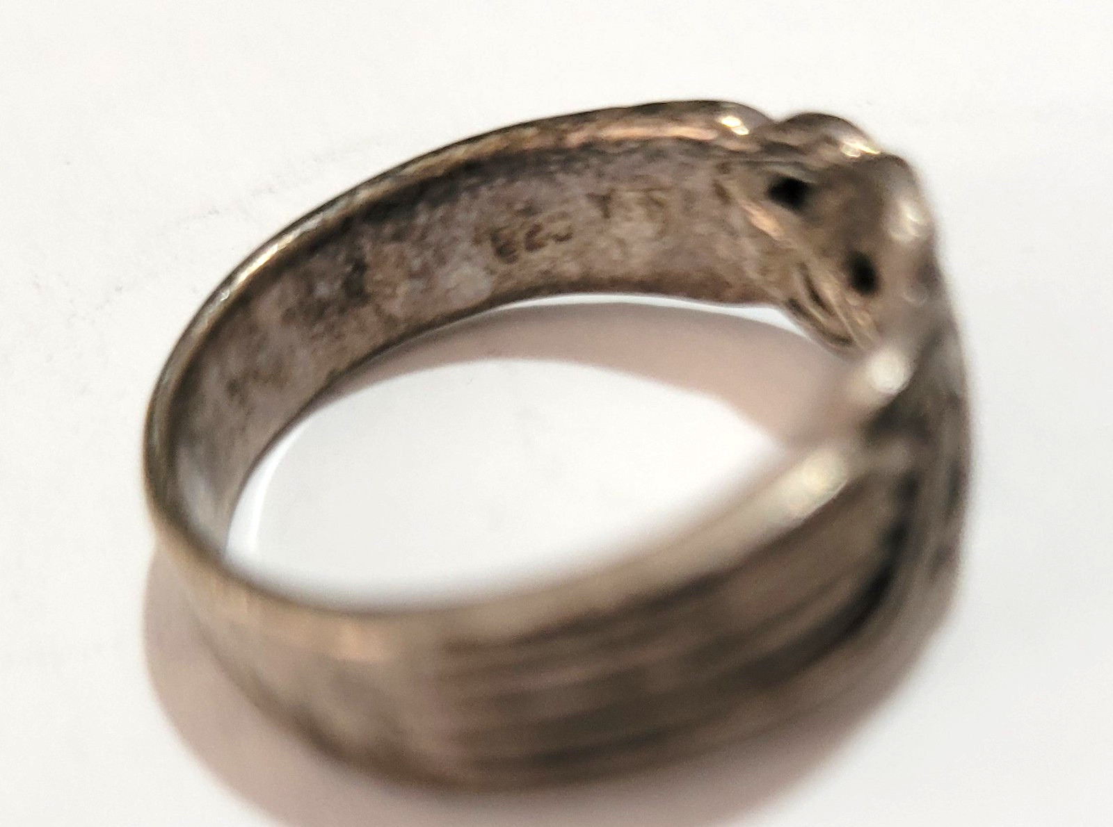 2 Vintage Rings-1 Sterling Silver 925 w/Woven Braid Design size 7, Other Size 9