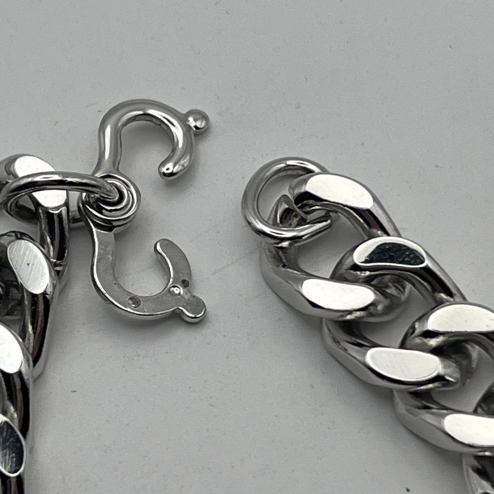 Vintage Sterling Silver Kalbe ID Nameplate Plaque With Stainless Steel Bracelet