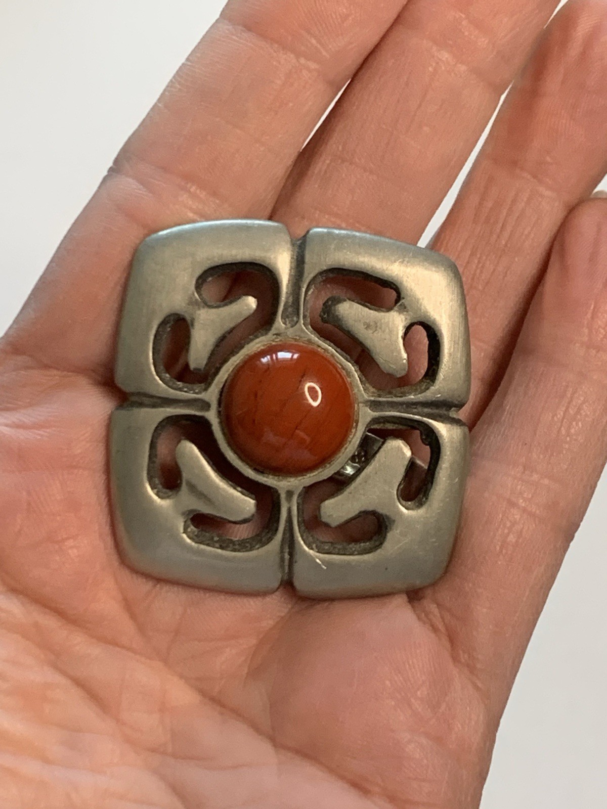 Vtg Eivind Hillestad EH Brooch Norway Norwegian Scandinavian Design