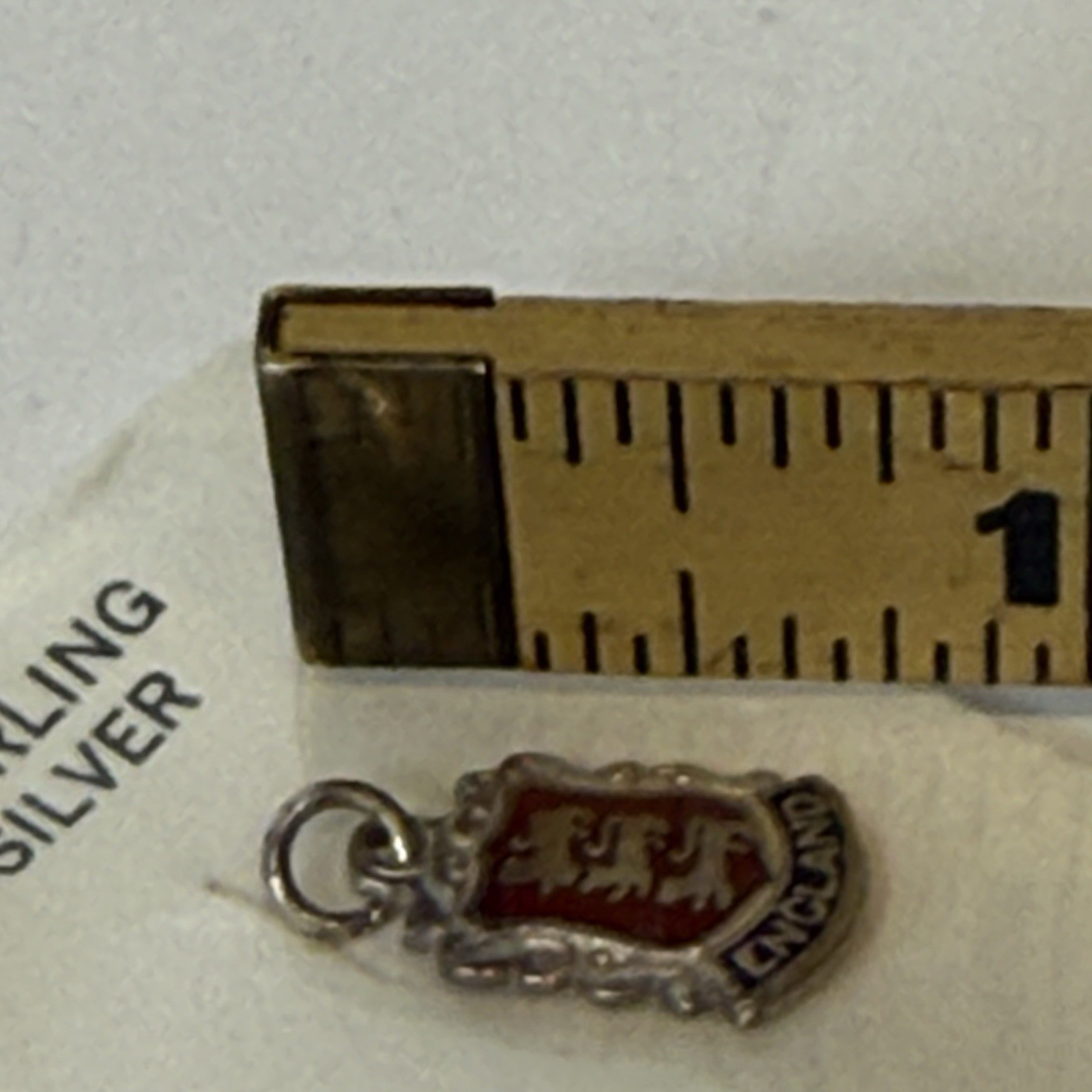 Sterling Silver England Made in Great Britain Charm New on Card Approximately 2g