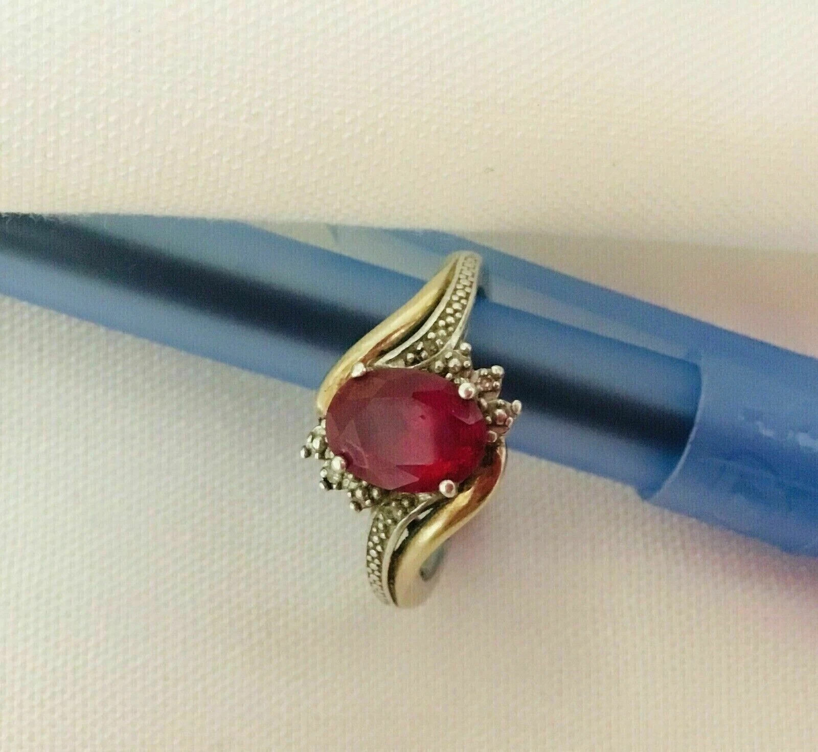 Lab Created Diamond Art Deco 2Ct Oval Cut Red Garnet Engagement 925 Silver Ring