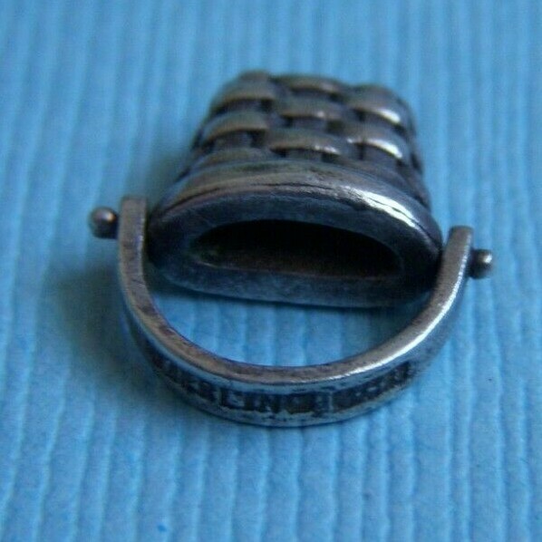 Vintage movable Brown County Basket Indiana handle moves sterling charm
