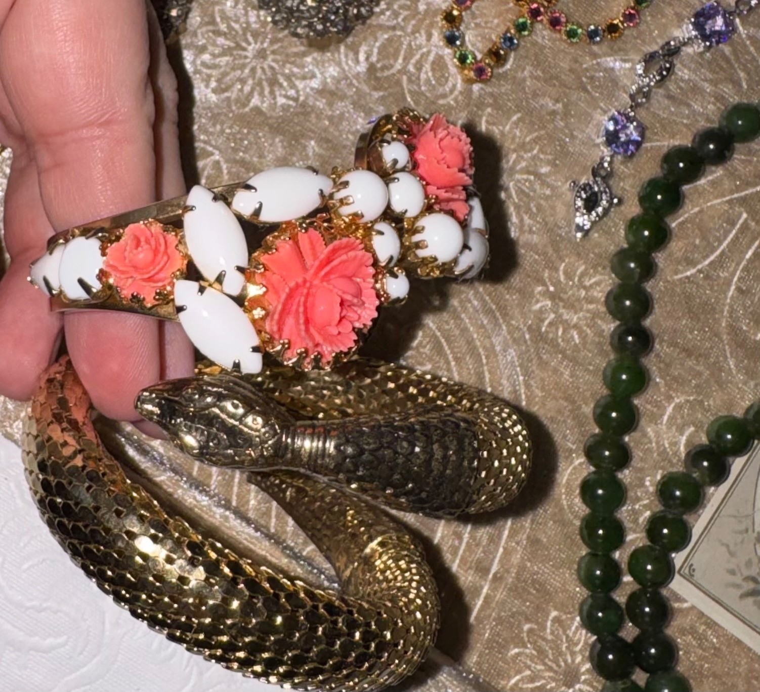 Julianas Art Deco Garnets Kramer Weiss Glowers Vtg SETS Rhinestone Jewelry Lot