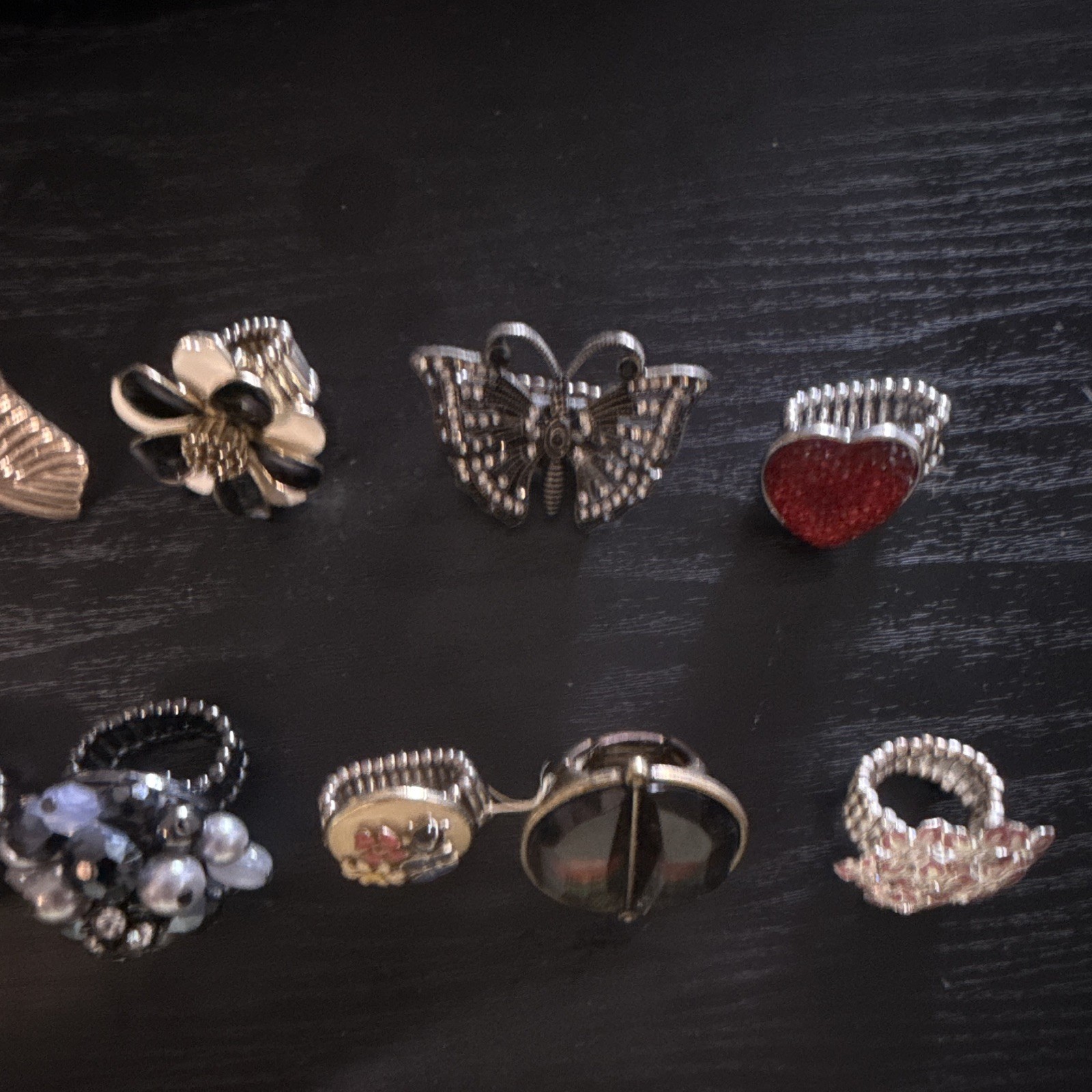 Women’s Fashion Rhinestone Stretch Ring Mixed Lot