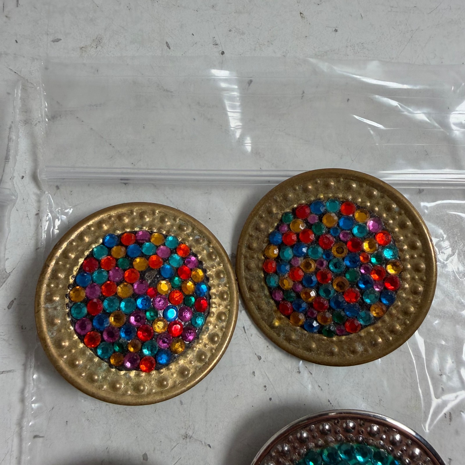 Vintage Richard Kerr Designer Geometric Dangle Statement Clip-On Earring – Lot