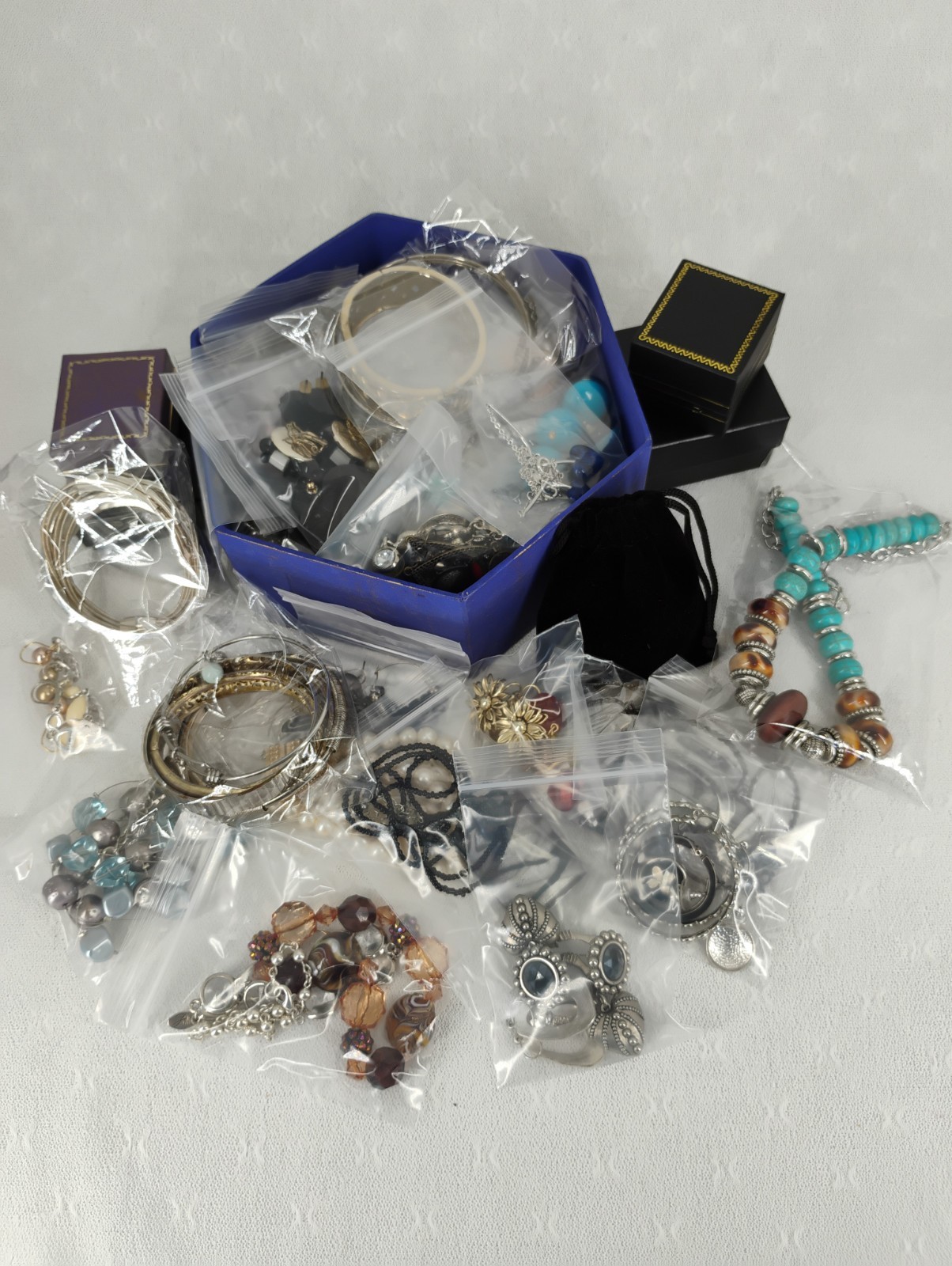 Vtg-Modern Jewelry Lot Wearable Signed 925, 14KGP Lia Sophia Napier Avon No Junk