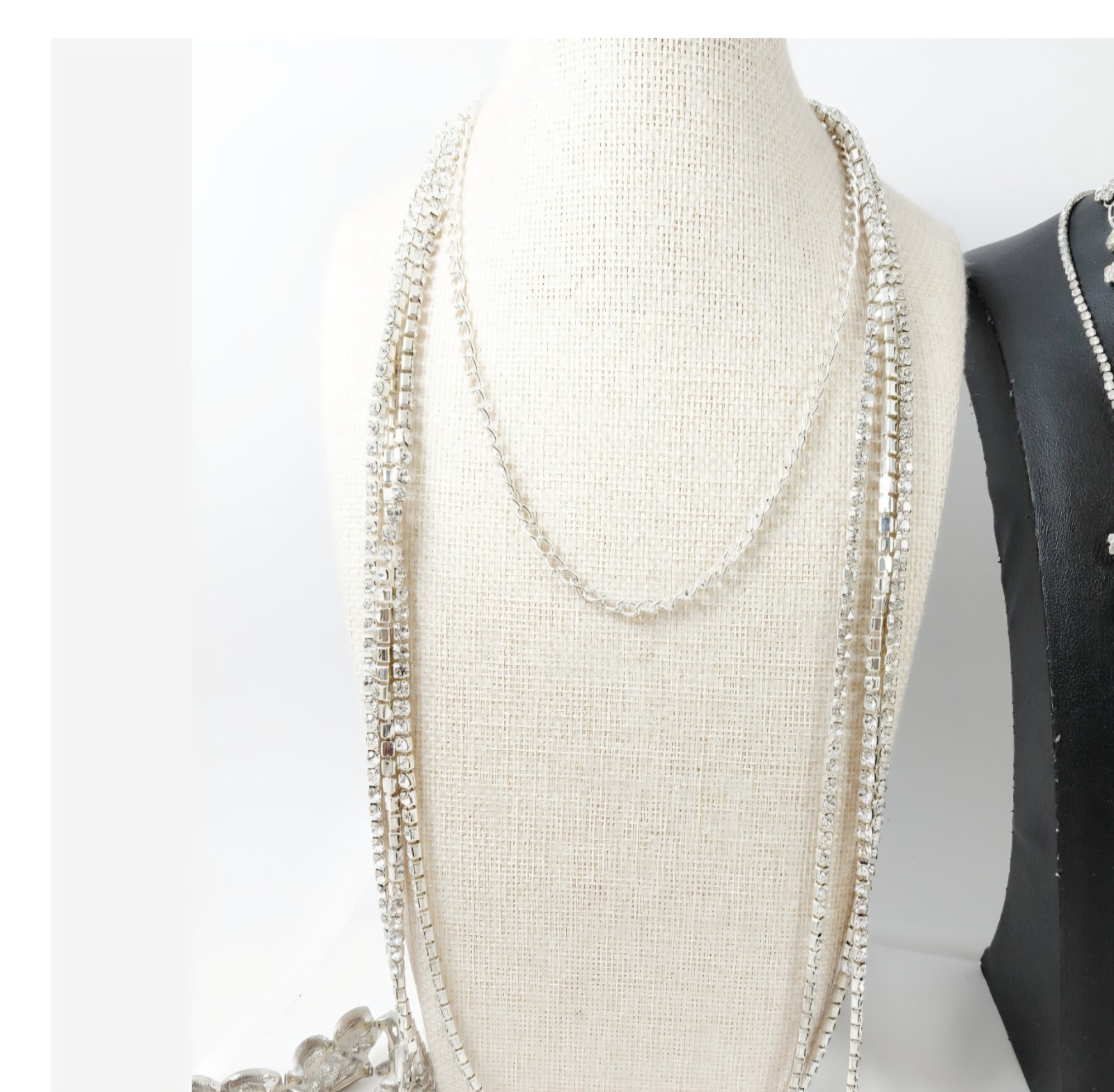 1lb Vintage/Modern Rhinestone Costume Fashion Jewelry Lot