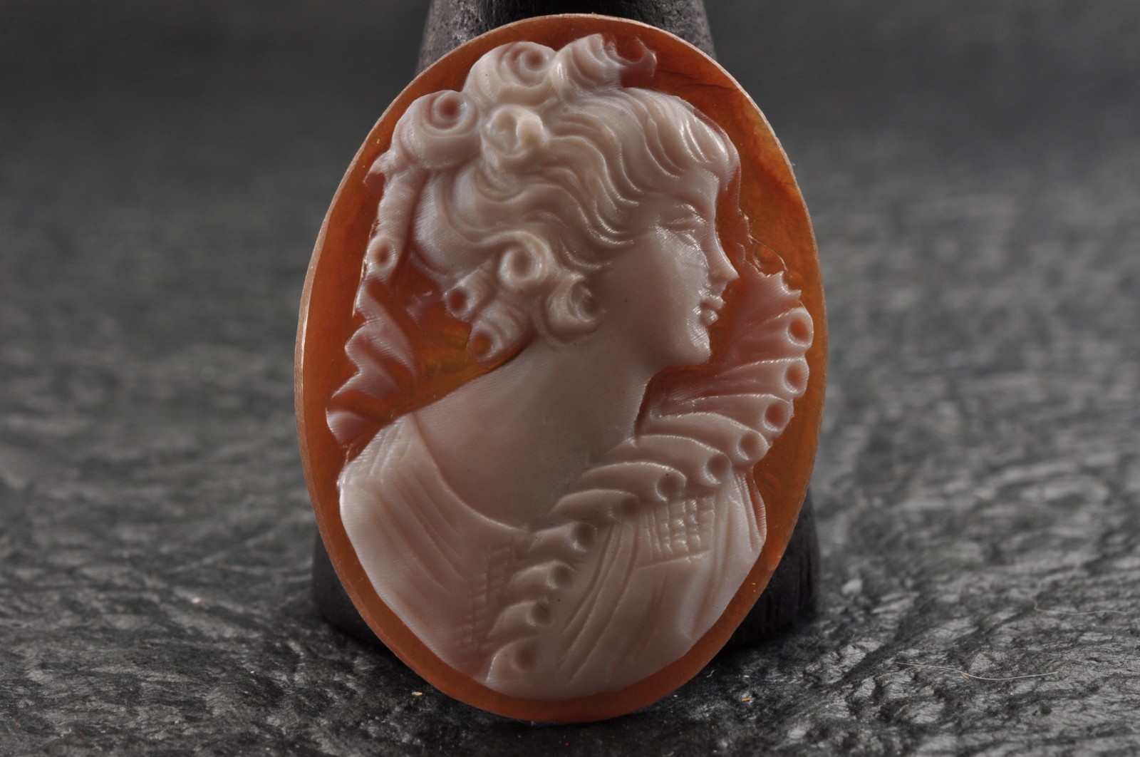 10 items , vintage shell cameo White and brown color (Total 206.0ct) with case.