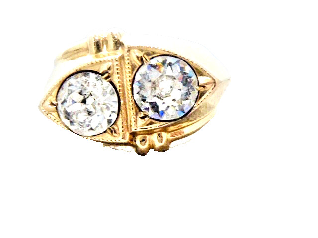RARE 1/30 14k K YELLOW GOLD PLATE NEW OLD STOCK 70’S SIZE 6 RING BRILLIANT!!!!