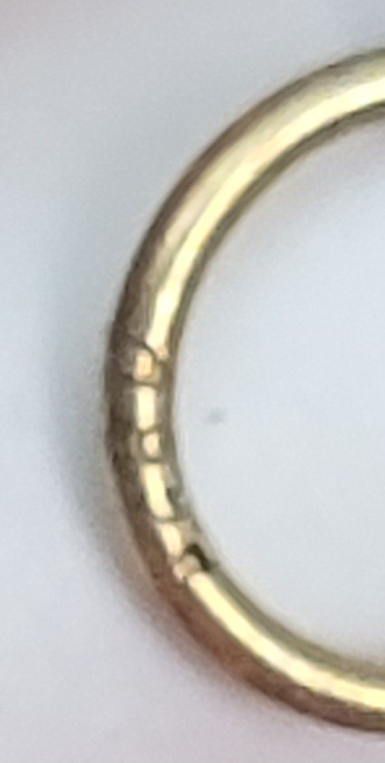 Vintage 925 Sterling Silver Gold Wash Enamel Style Egg Charm ¾”x⅝”x½” 8g