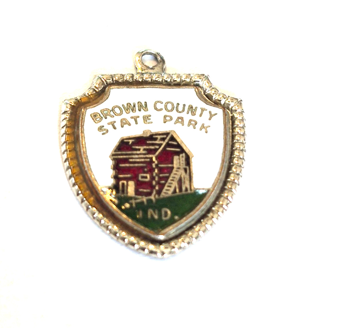 Vintage Sterling Silver/1950’s Brown County State Park Indiana Travel Shield