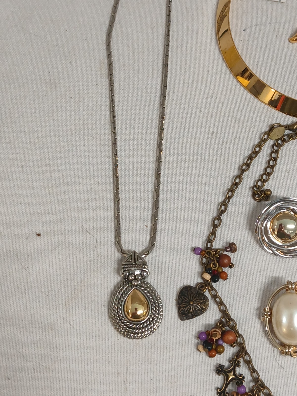 VTG Premier Designs Jewelry Lot Silver Gold Tone Necklaces Bracelets++ (#133)