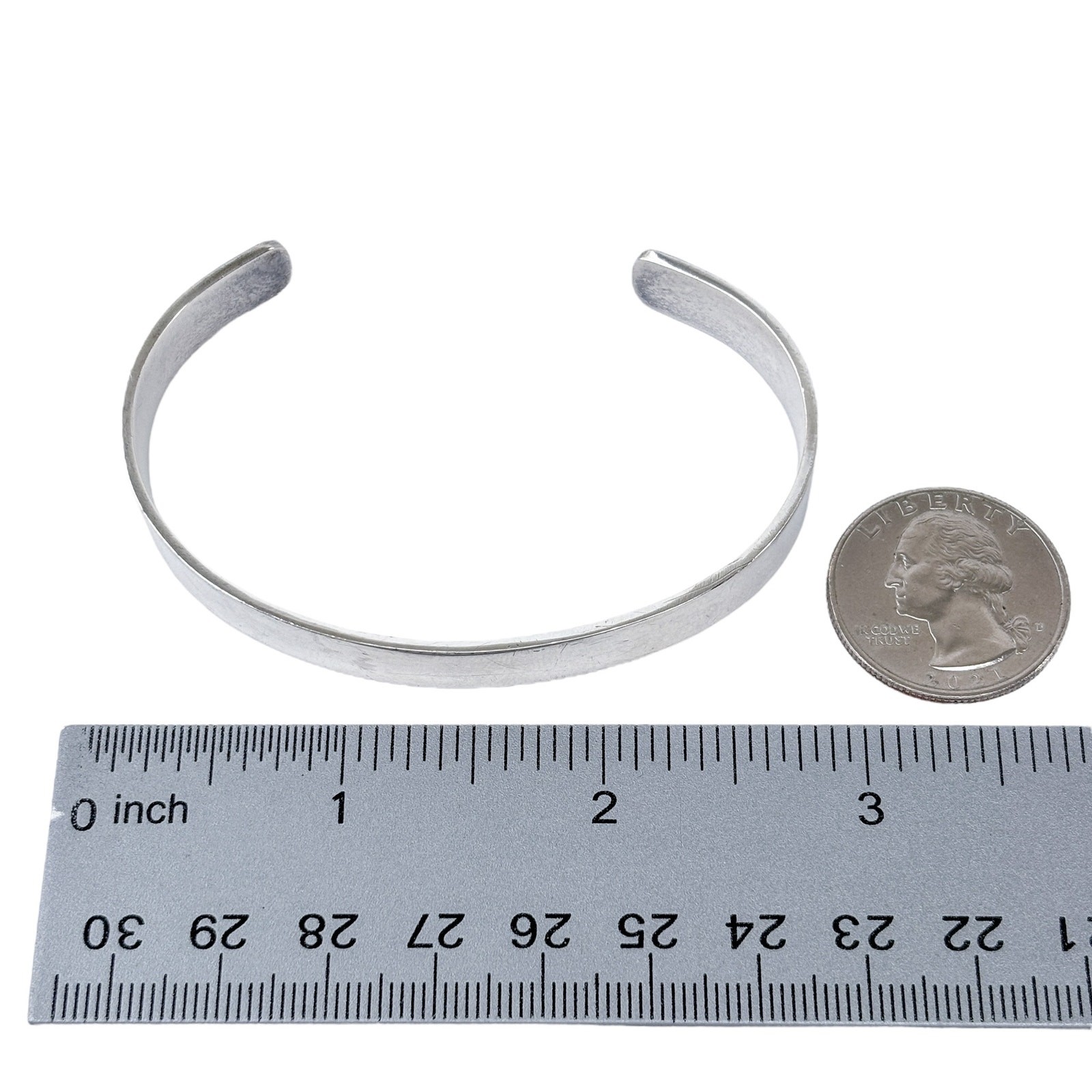 Vintage Classic Cuff Bracelet | Vintage Sterling Silver 925 | 7″