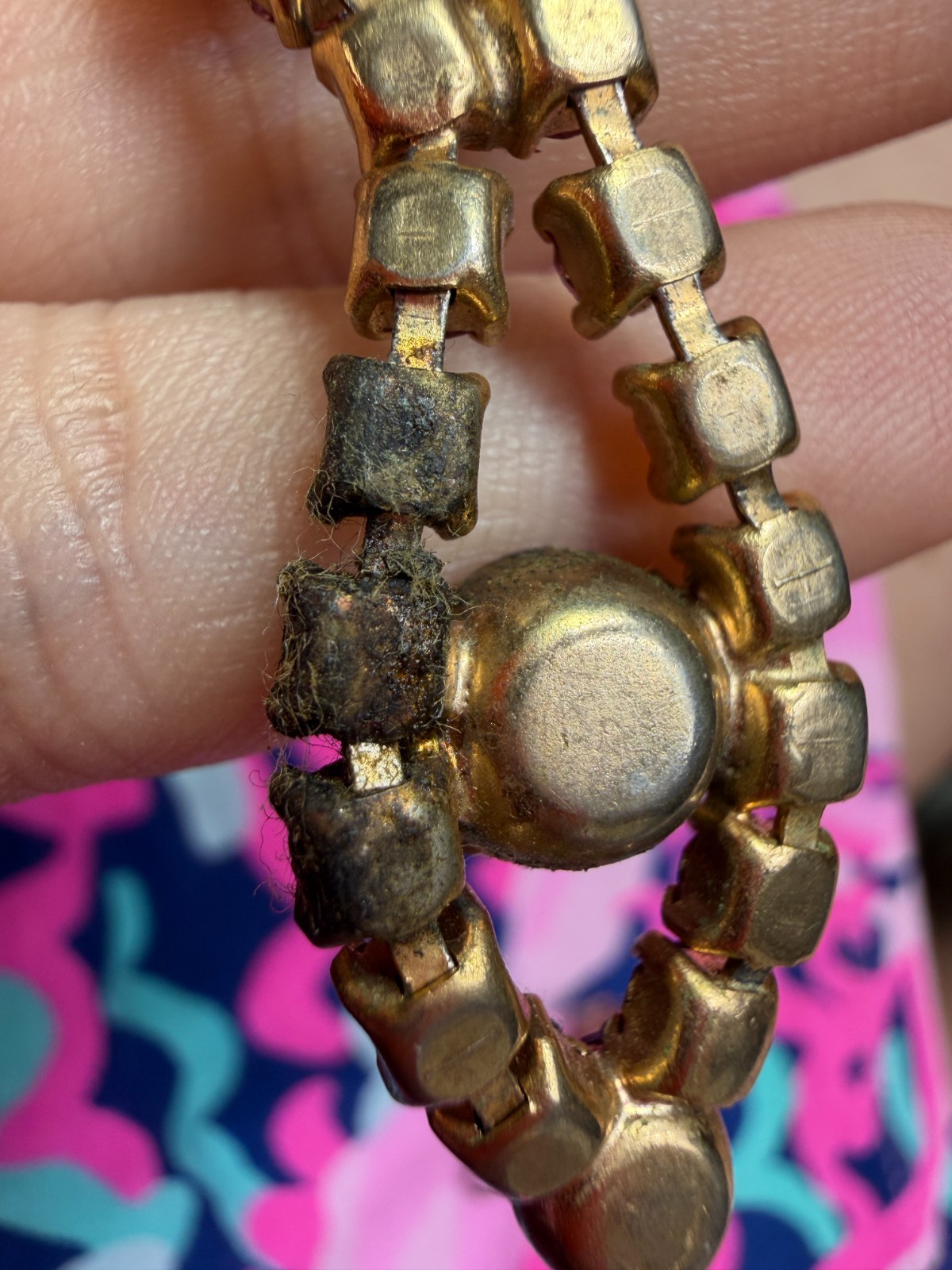 Vintage Necklace Purple Round Stoplight Clip Earrings Bracelet Set PJ