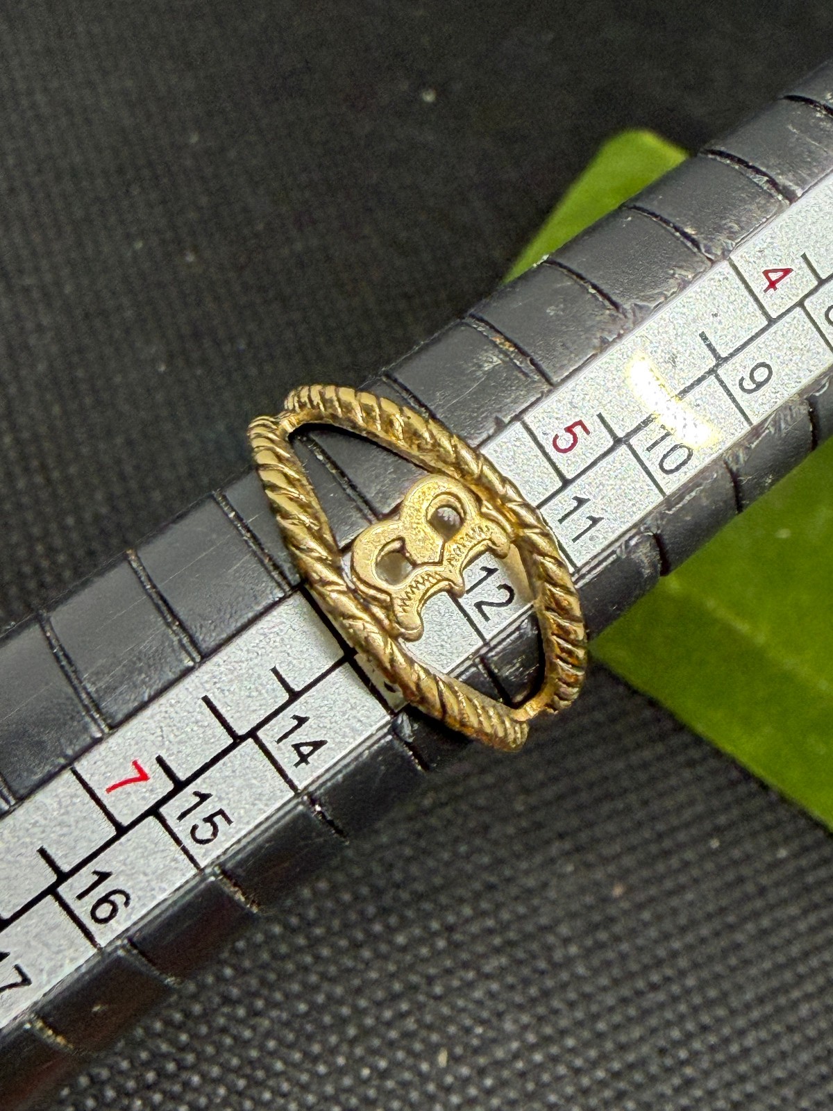 Vintage Gold Plated Monogram Signet “B” Ring Size 6 New Old Stock!