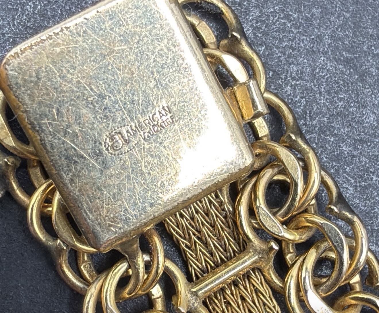 1/20 12k Gold Filled American Signed Bracelet 7” 21.8g J99