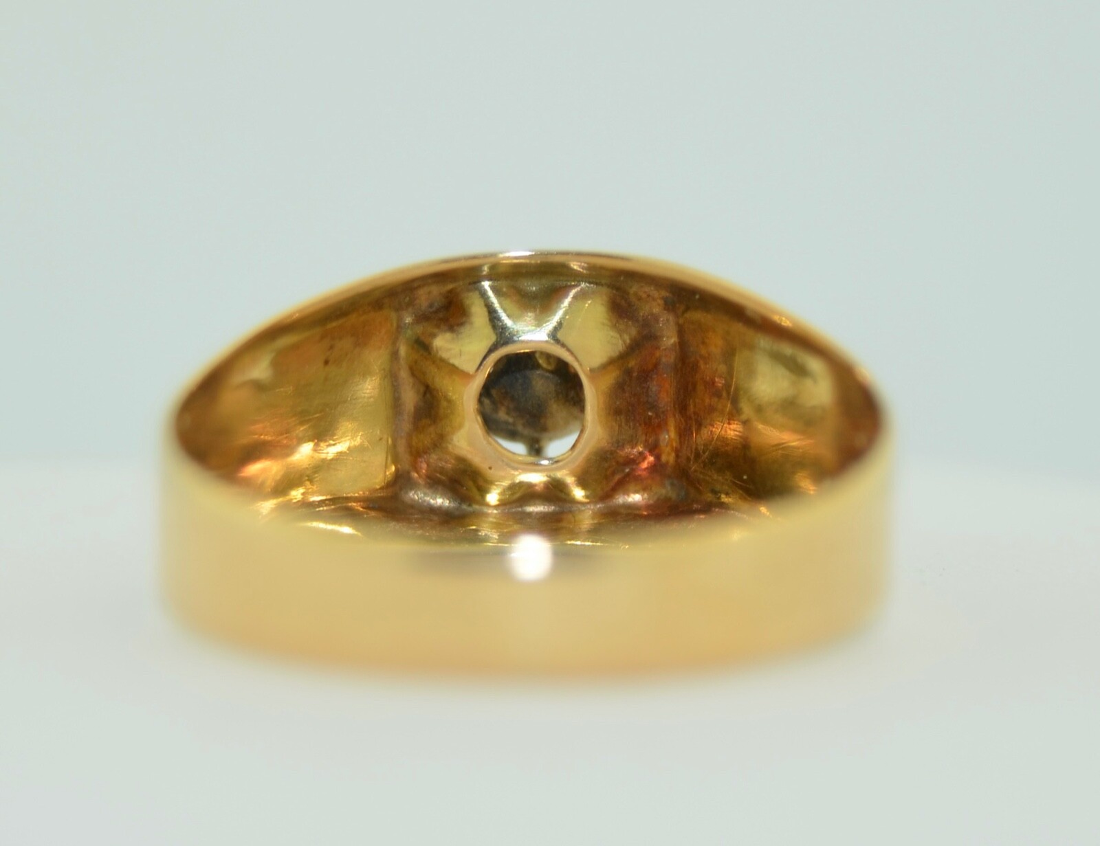 Georgian 14K Rose Cut Diamond Ring