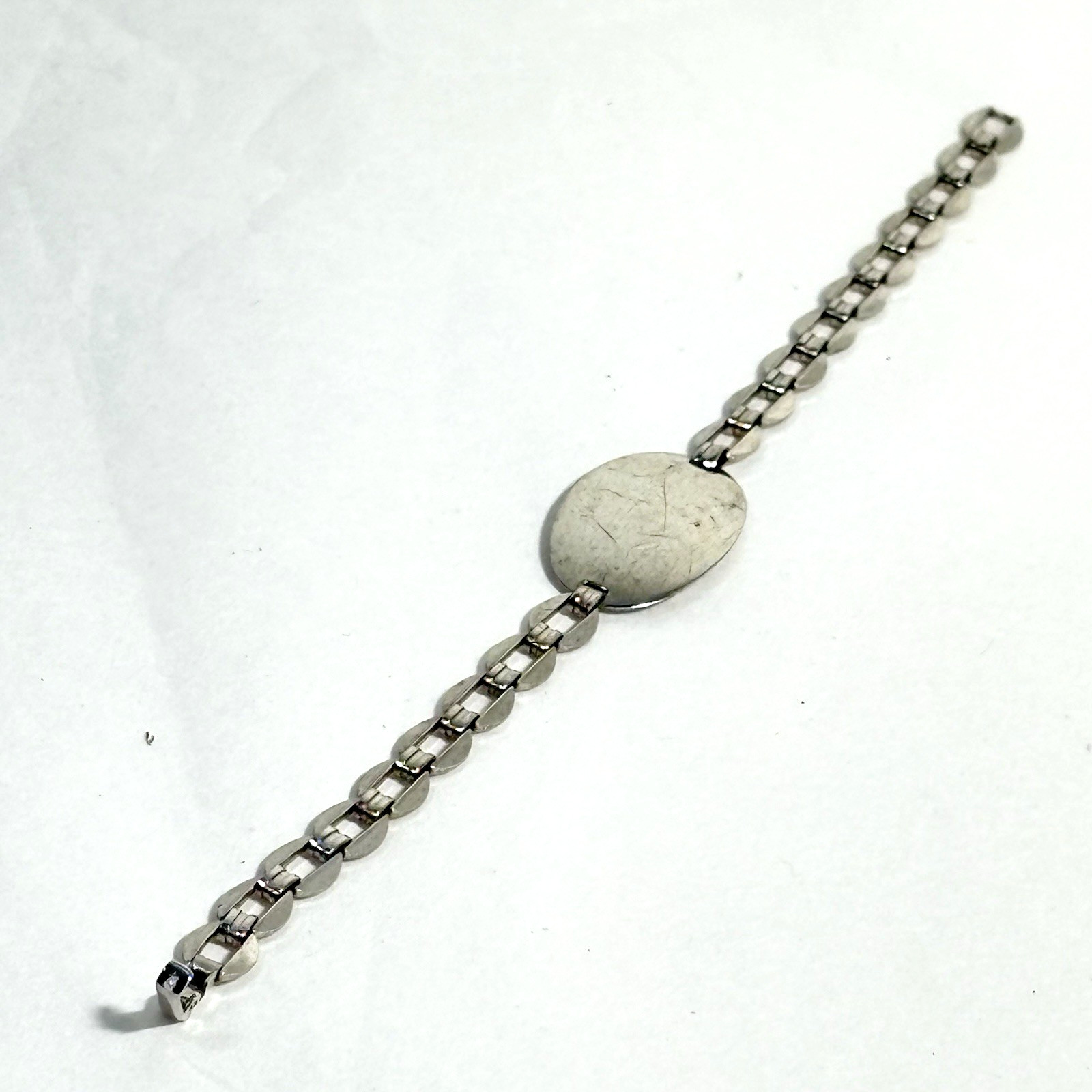 Vintage Signed FCC Sterling ID Bracelet Engravable 7″